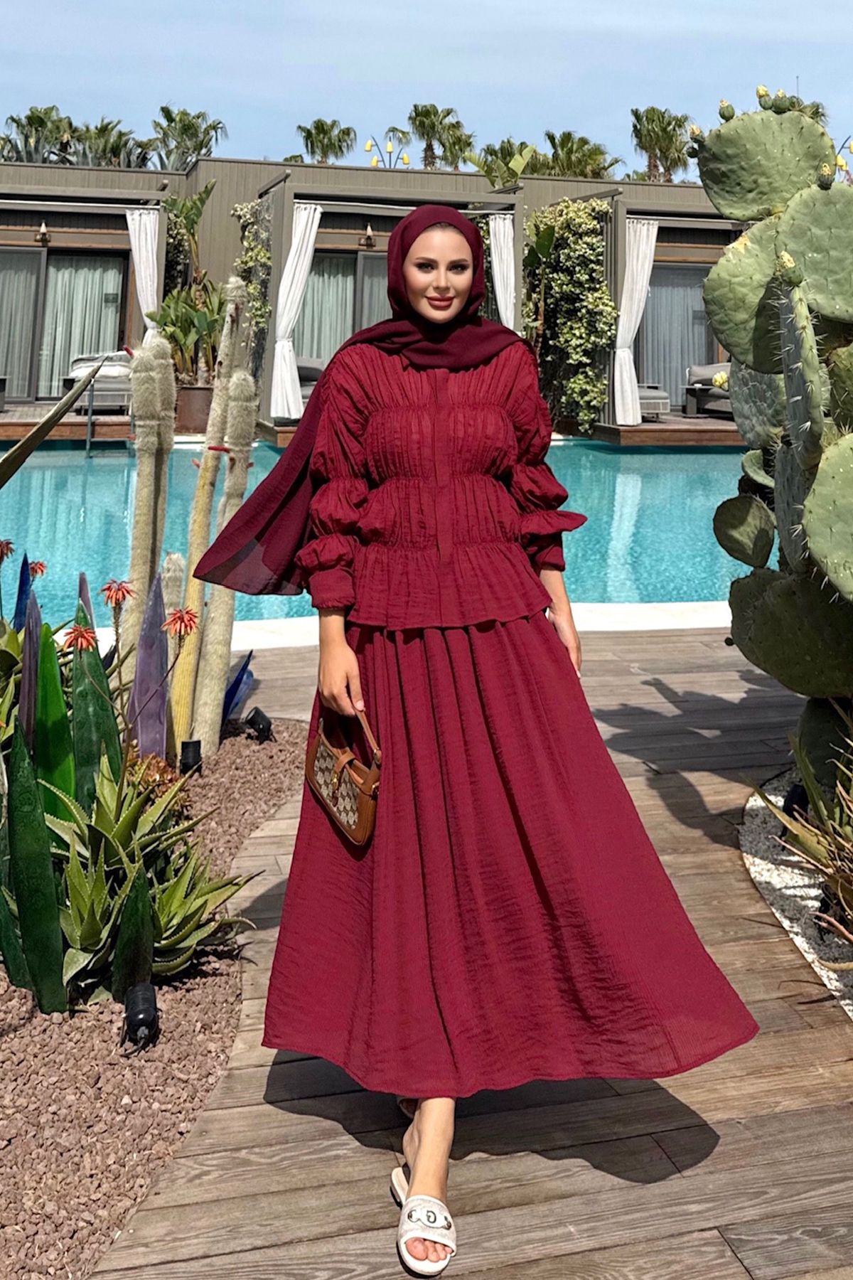 NAGE COLLECTION ŞIK KADIN PERİ ETEKLİ TEKIM