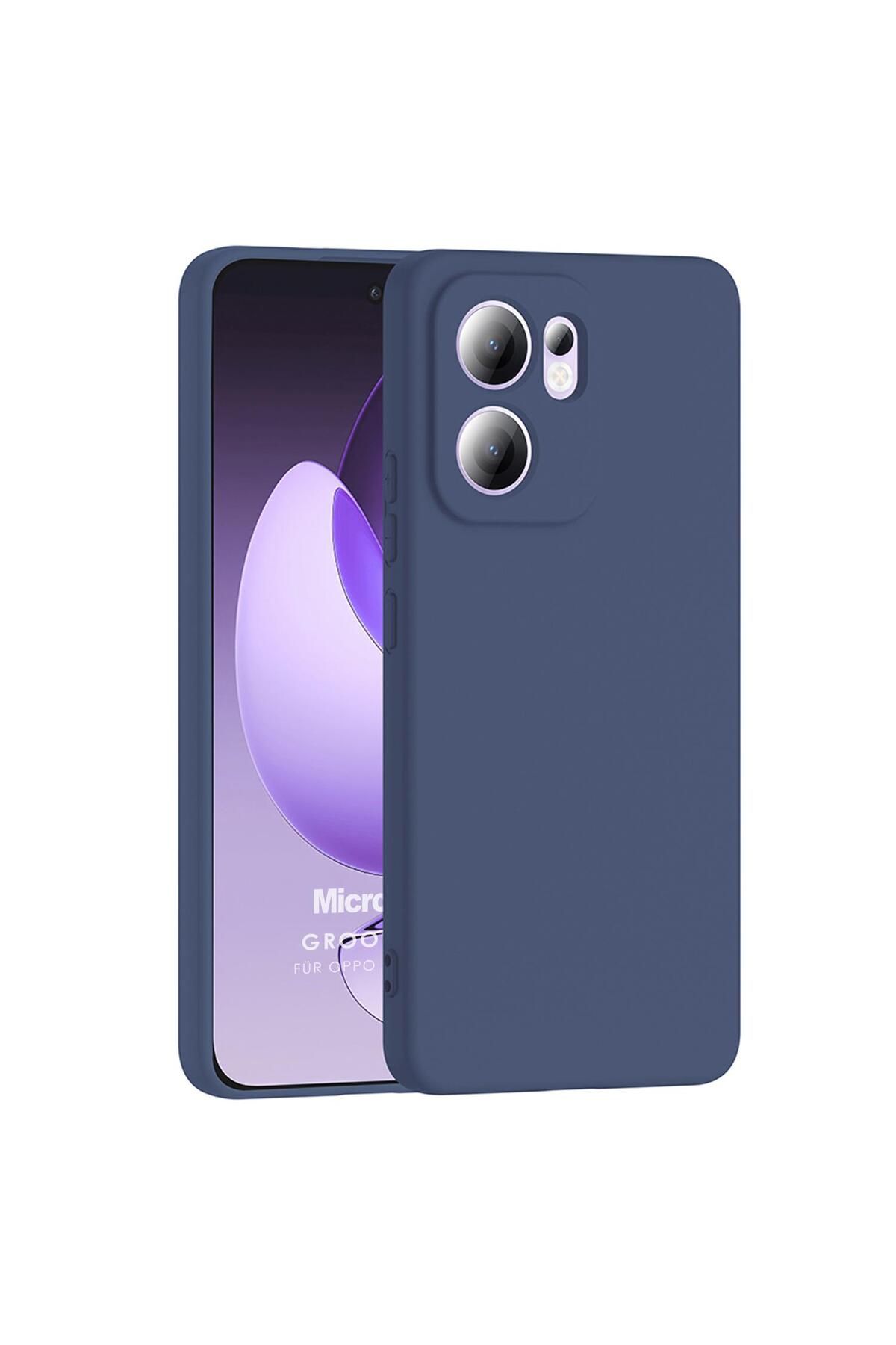 Microsonic Oppo Reno 13F 5G Kılıf Groovy Soft Lacivert