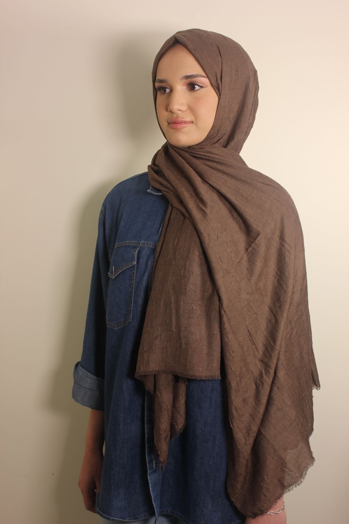 Butik BAMBU KRAŞ KAHVERENGİ EŞARP