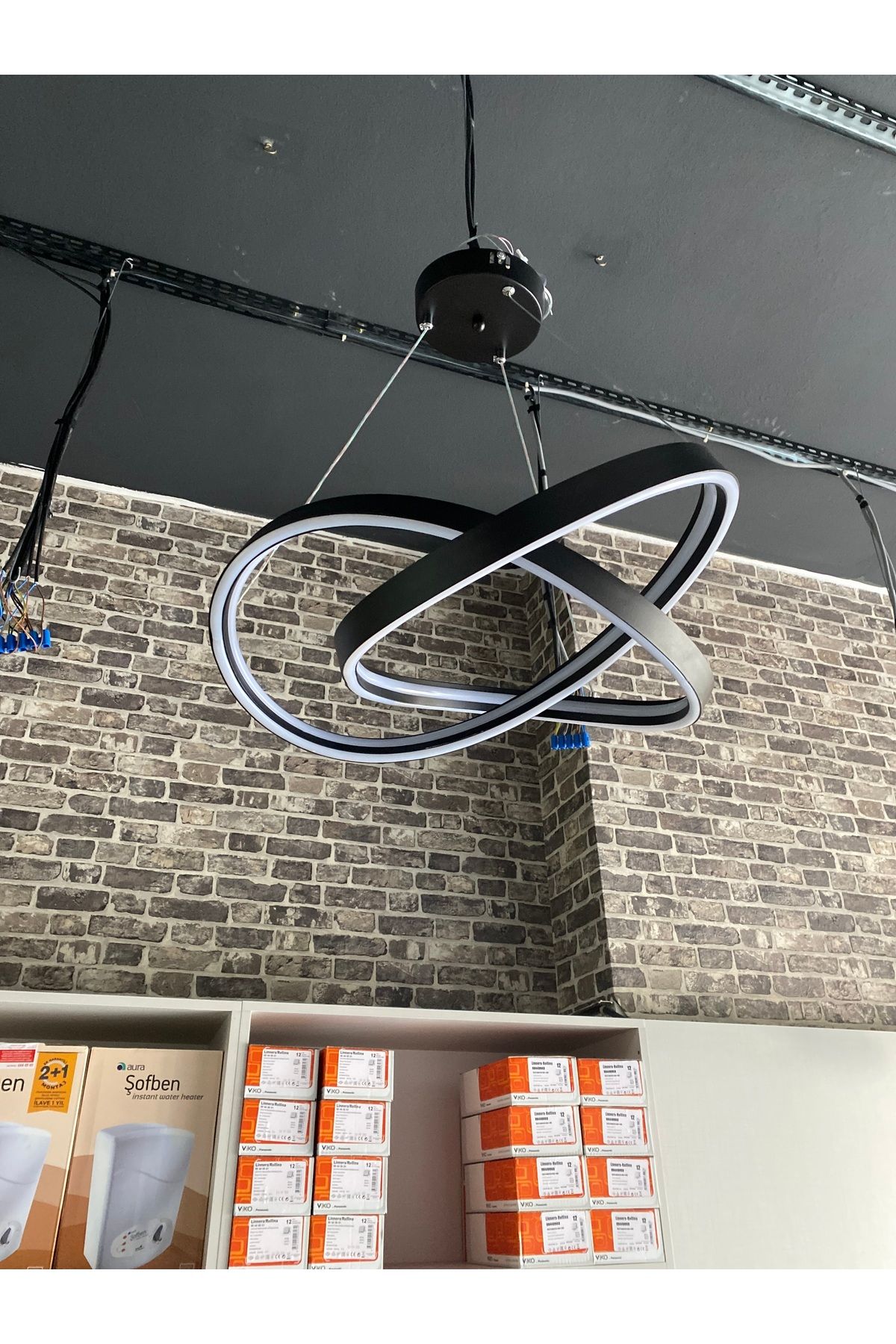 Home Modern Tasarım Bomerang Sarkıt Led Avize 3 Renk