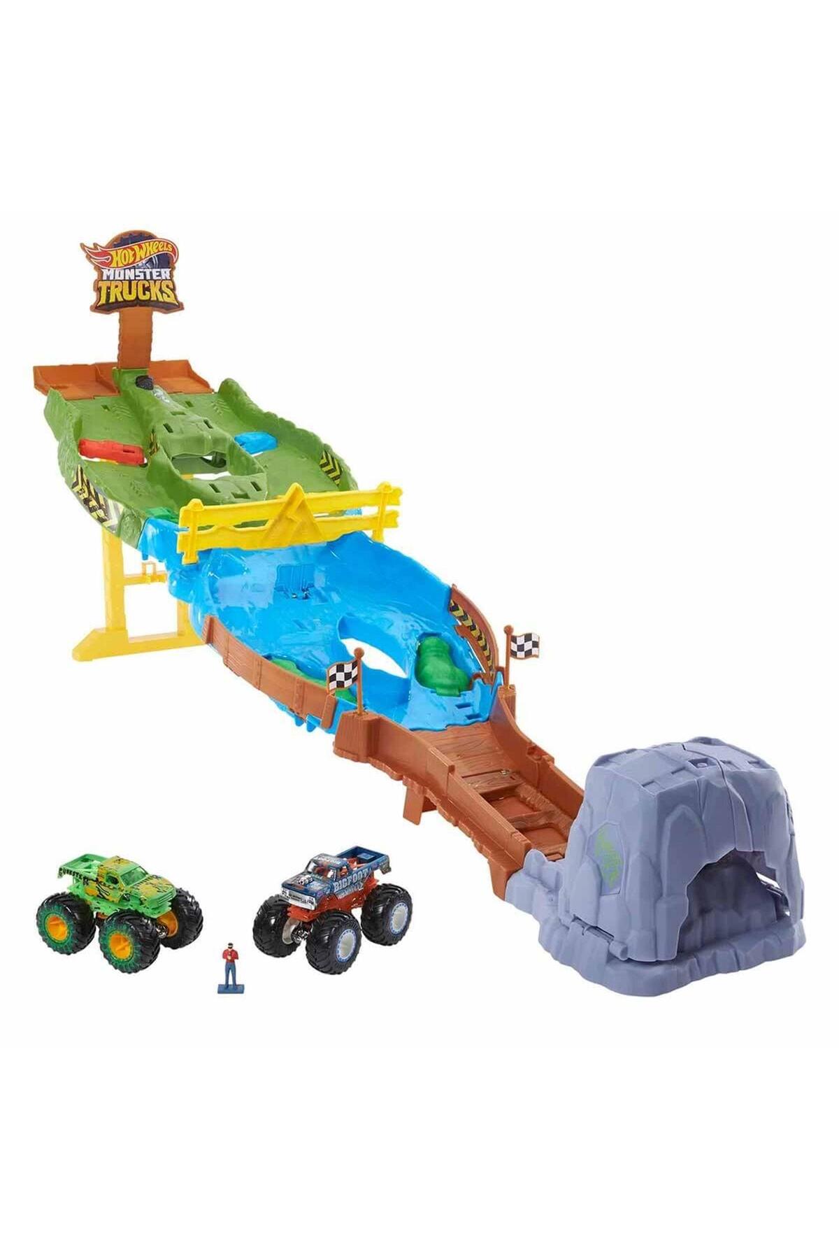 HOT WHEELS ® Monster Trucks Heyecanlı Yarışlar Oyun Seti | HGV12 fotoğrafı 3 (önizleme)