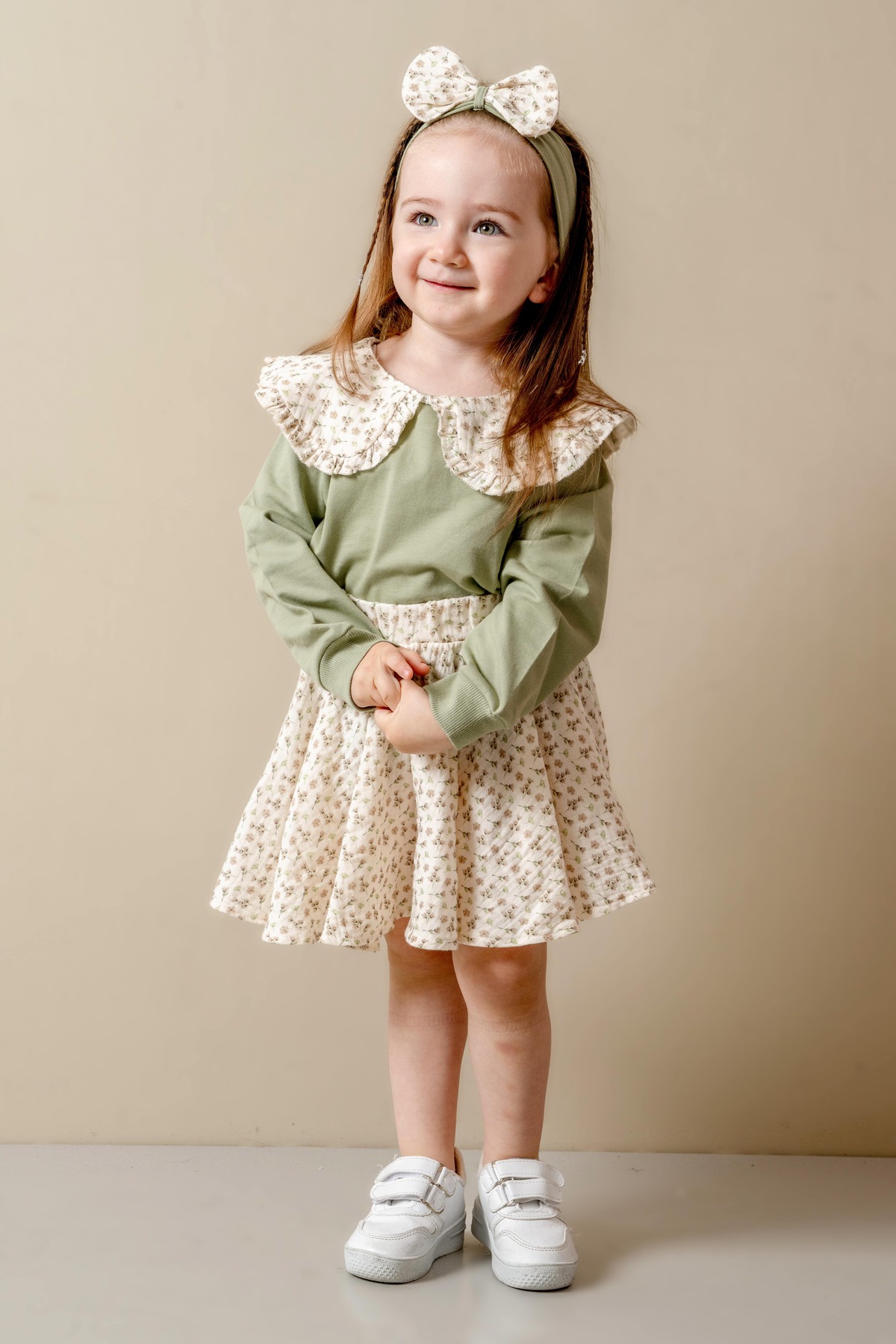 JNF kids Kız Bebek Etekli Takım Toka Hediyeli fotoğrafı 6 (önizleme)