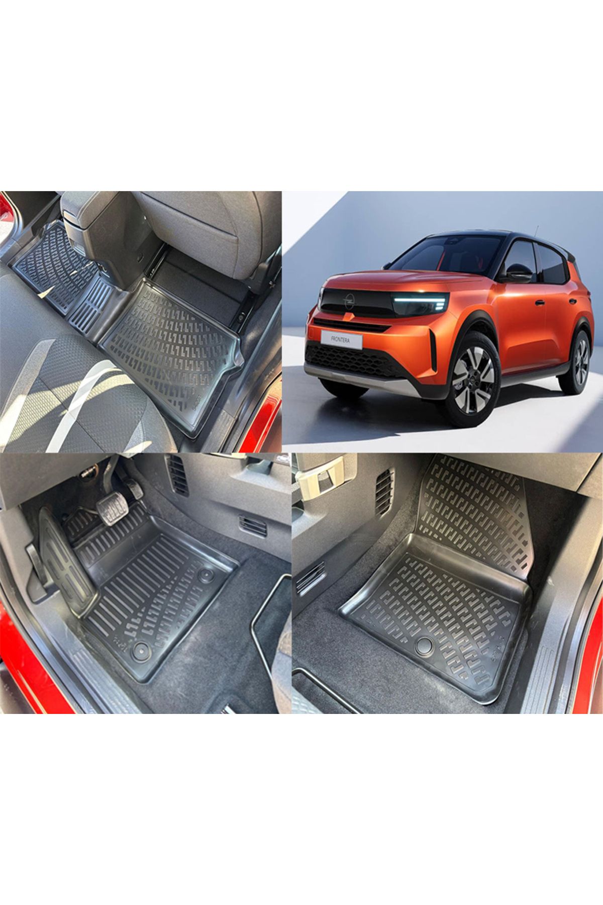 Rizline Opel Frontera Elektrikli 2025 ve Sonrası 3D Havuzlu Paspas Siyah