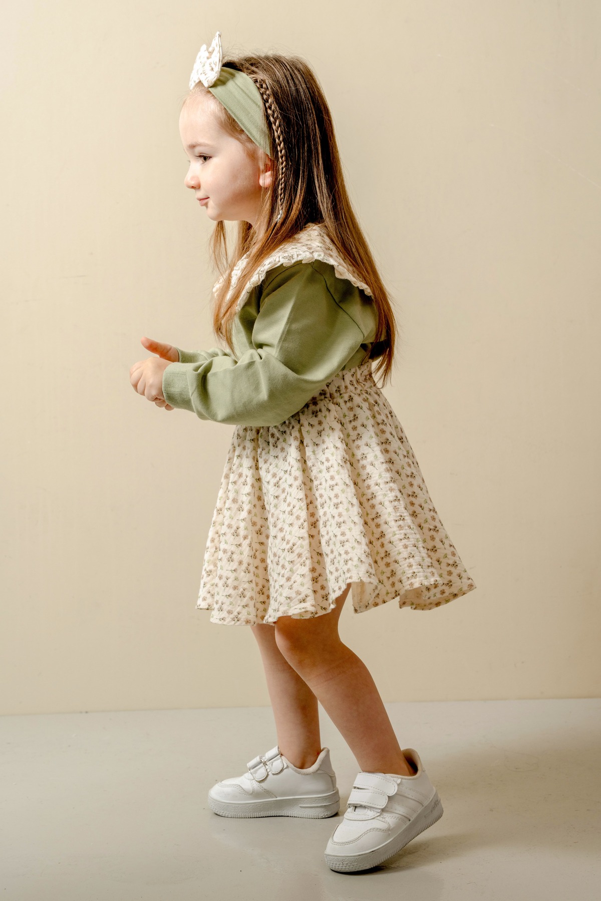 JNF kids Kız Bebek Etekli Takım Toka Hediyeli fotoğrafı 2 (önizleme)