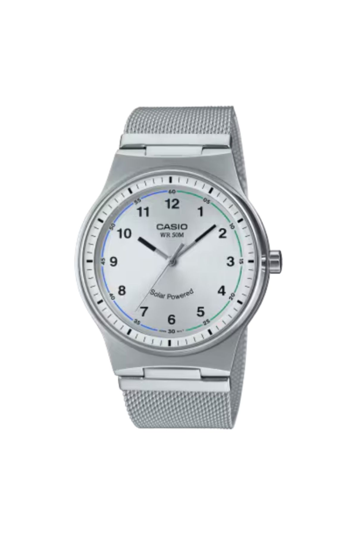 Casio-ساعة كاسيو للرجال بمينا فضي تناظري - MTP-RS105M-7BVDF 1