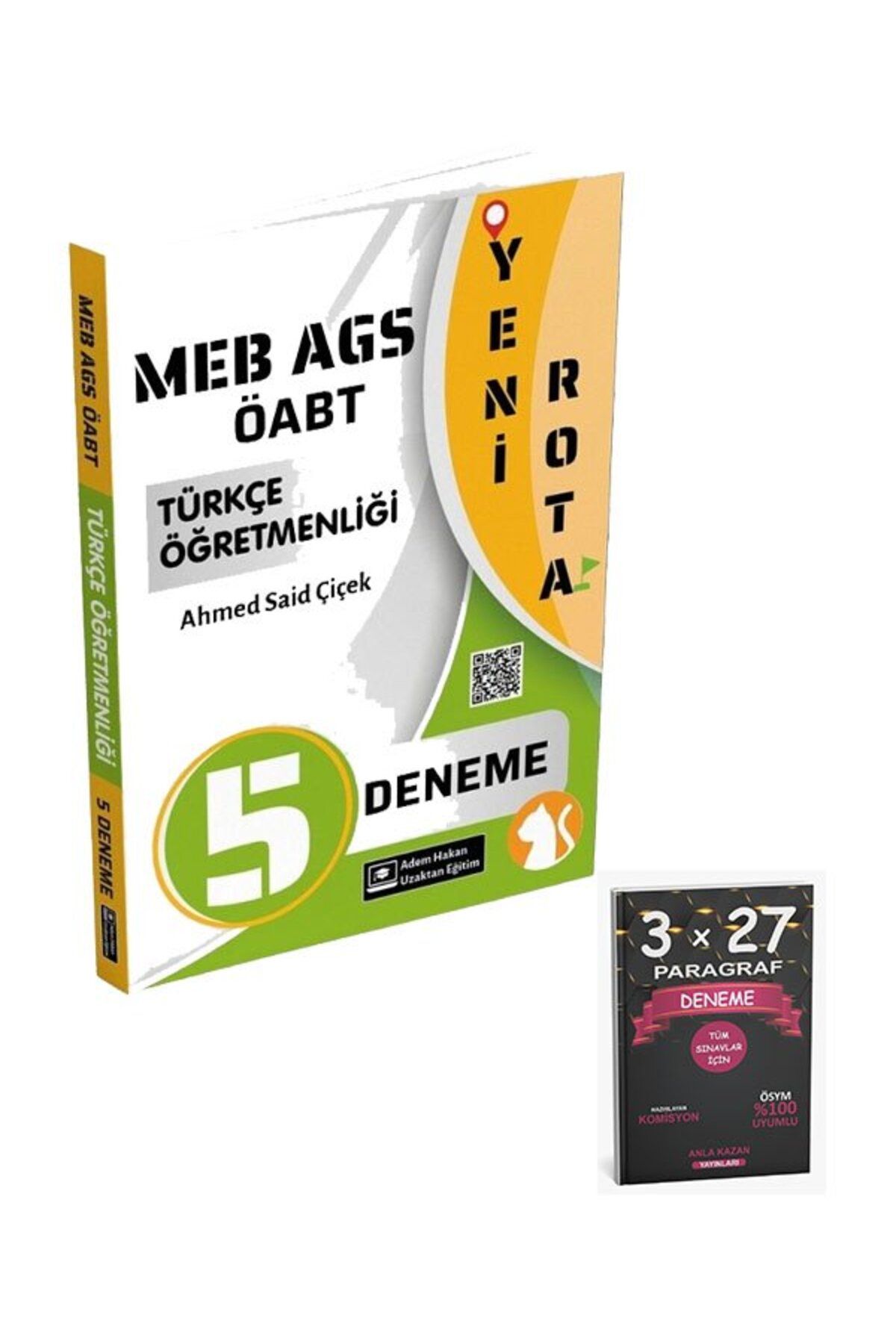 Anla Kazan Yayınları Adem Hakan ÖABT MEB-AGS Türkçe Kedi Yeni Rota 5 Deneme Çözümlü+AnlaKAzan Paragraf