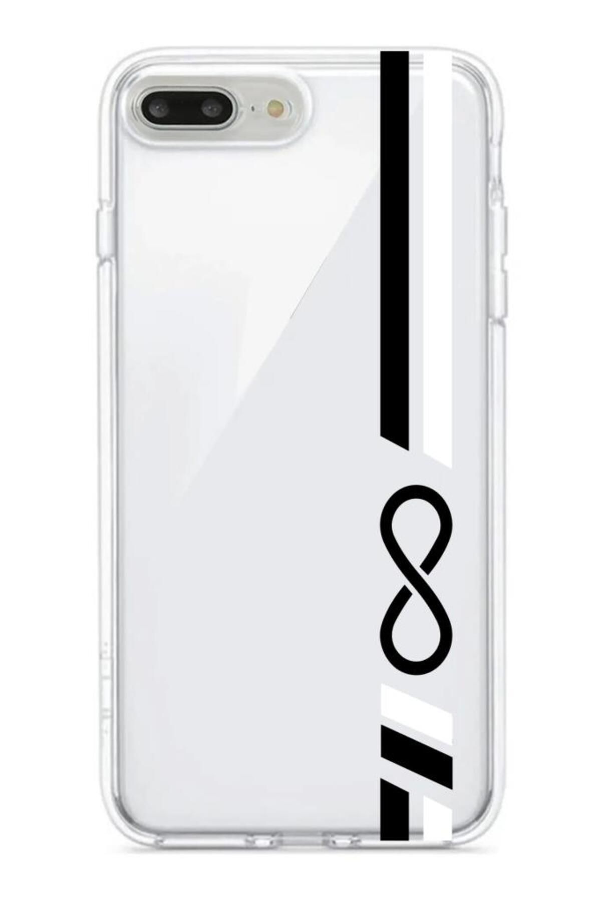 3GEN CASE İphone 7 Plus-İphone 8 Plus Uyumlu Sonsuzluk Temalı Şeffaf Silikon Kılıf
