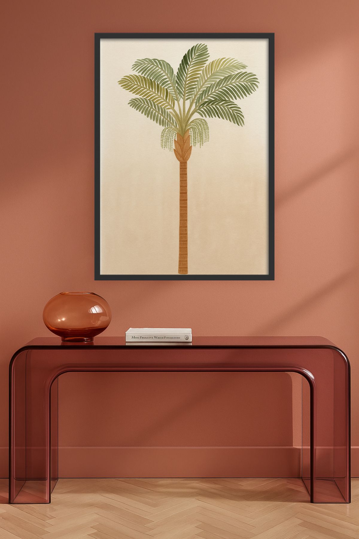 HOMEPACK Tekli Ahşap Çerçeveli Tablo Tek Parça Poster Tablo TKKARINA-29
