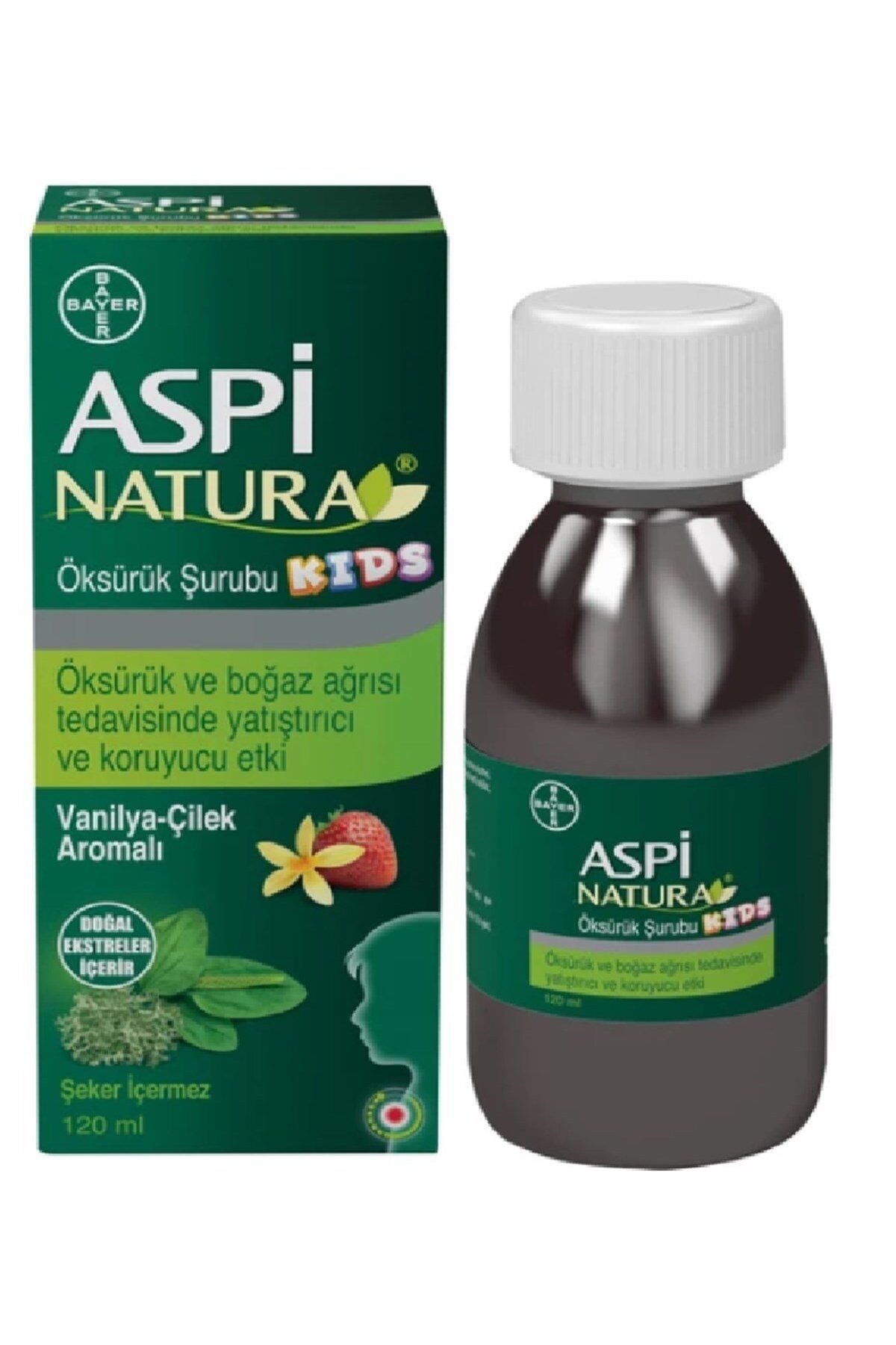 Bayer Aspinatura Kids Şurubu Vanilya ve Çilek 120 ml