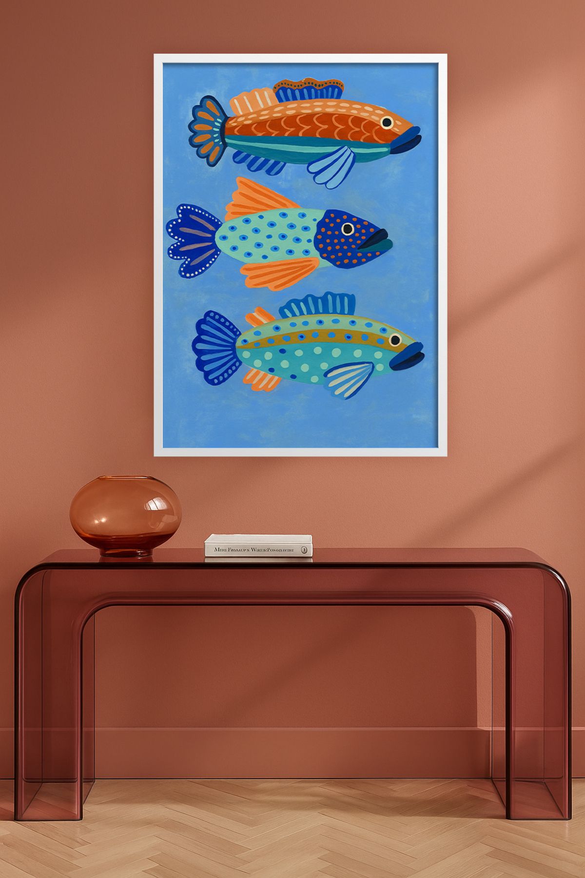 HOMEPACK Tekli Ahşap Çerçeveli Tablo Tek Parça Poster Tablo TKKARINA-23