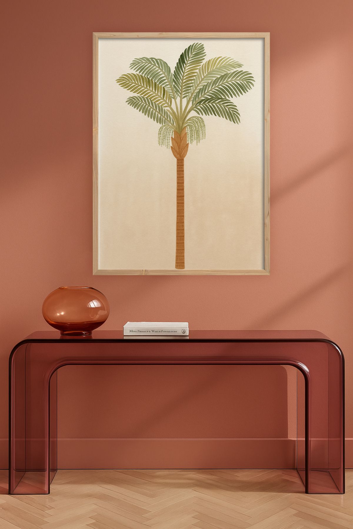 HOMEPACK Tekli Ahşap Çerçeveli Tablo Tek Parça Poster Tablo TKKARINA-29