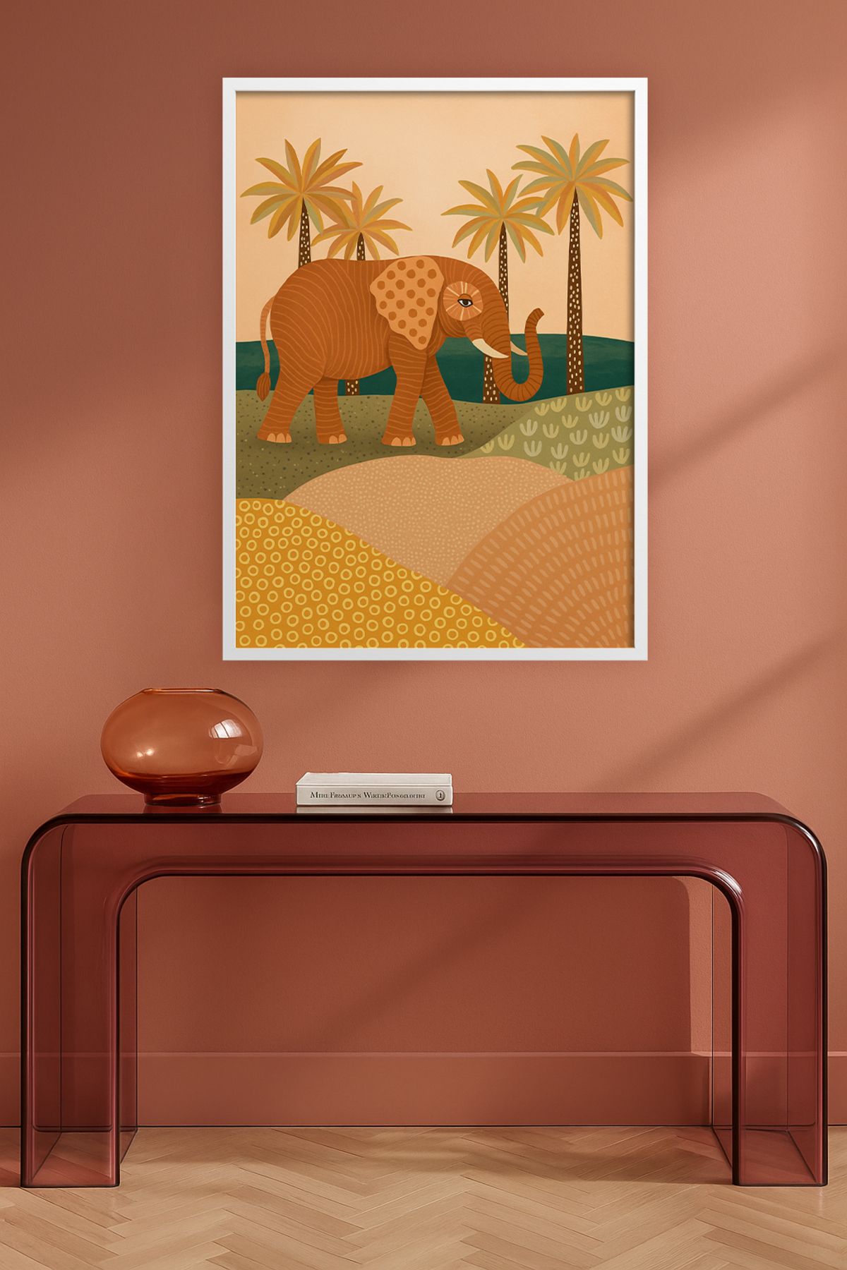 HOMEPACK Tekli Ahşap Çerçeveli Tablo Tek Parça Poster Tablo TKKARINA-26