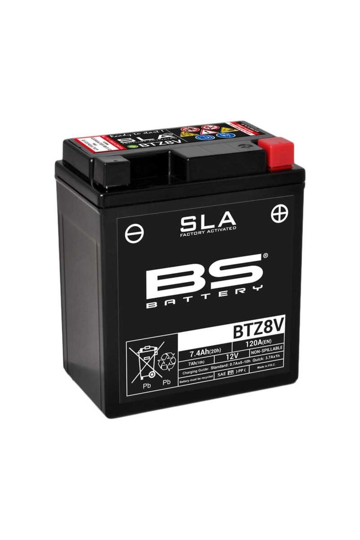 BS Battery BTZ8V (SLA) Motosiklet Aküsü SLA Tipi Uyumlu