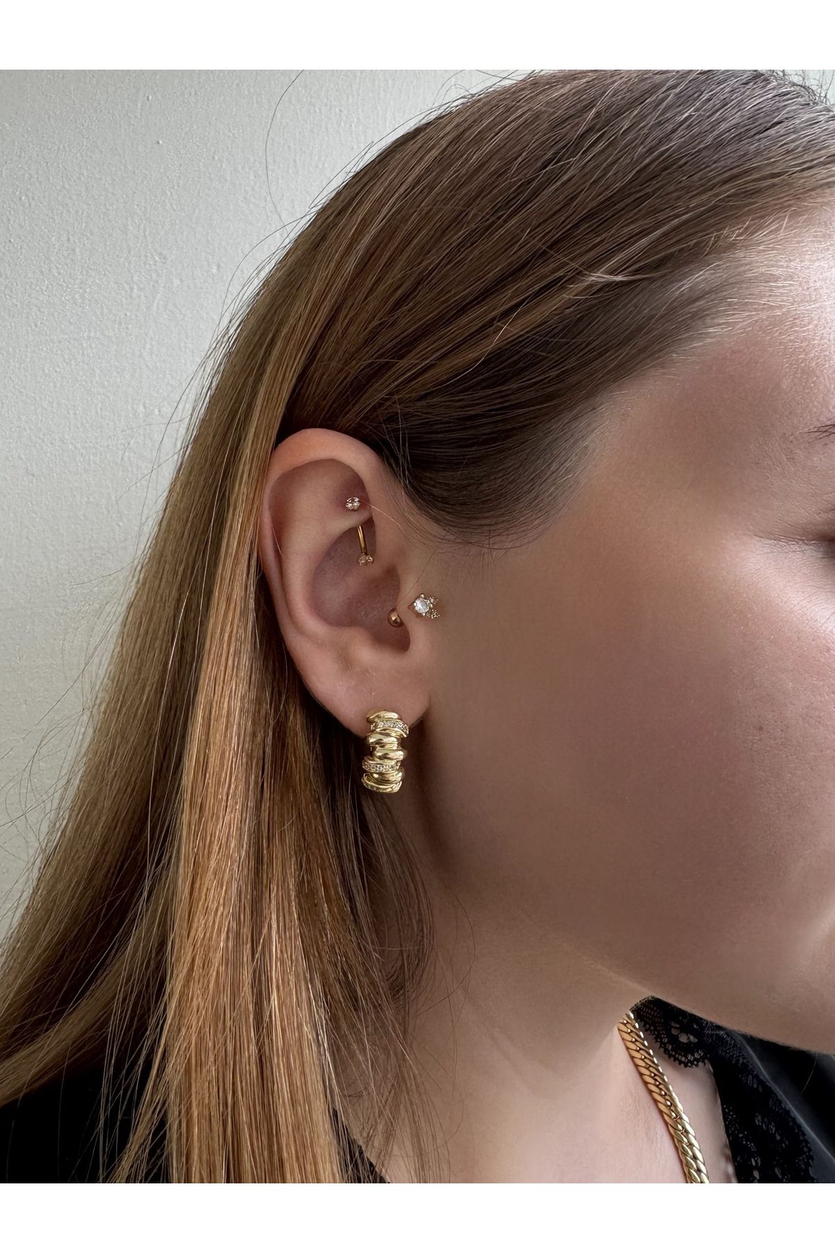 Gilia Jewelry Zirkon Taşlı Küpe