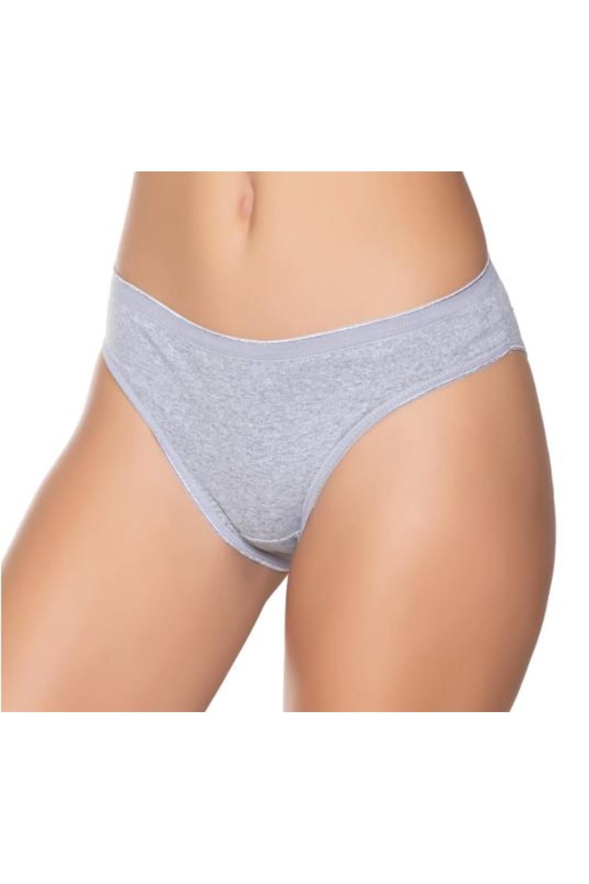 SEDEF YILDIZ 12 Adet Yıldızı Likralı Düz Bikini Külot 1065