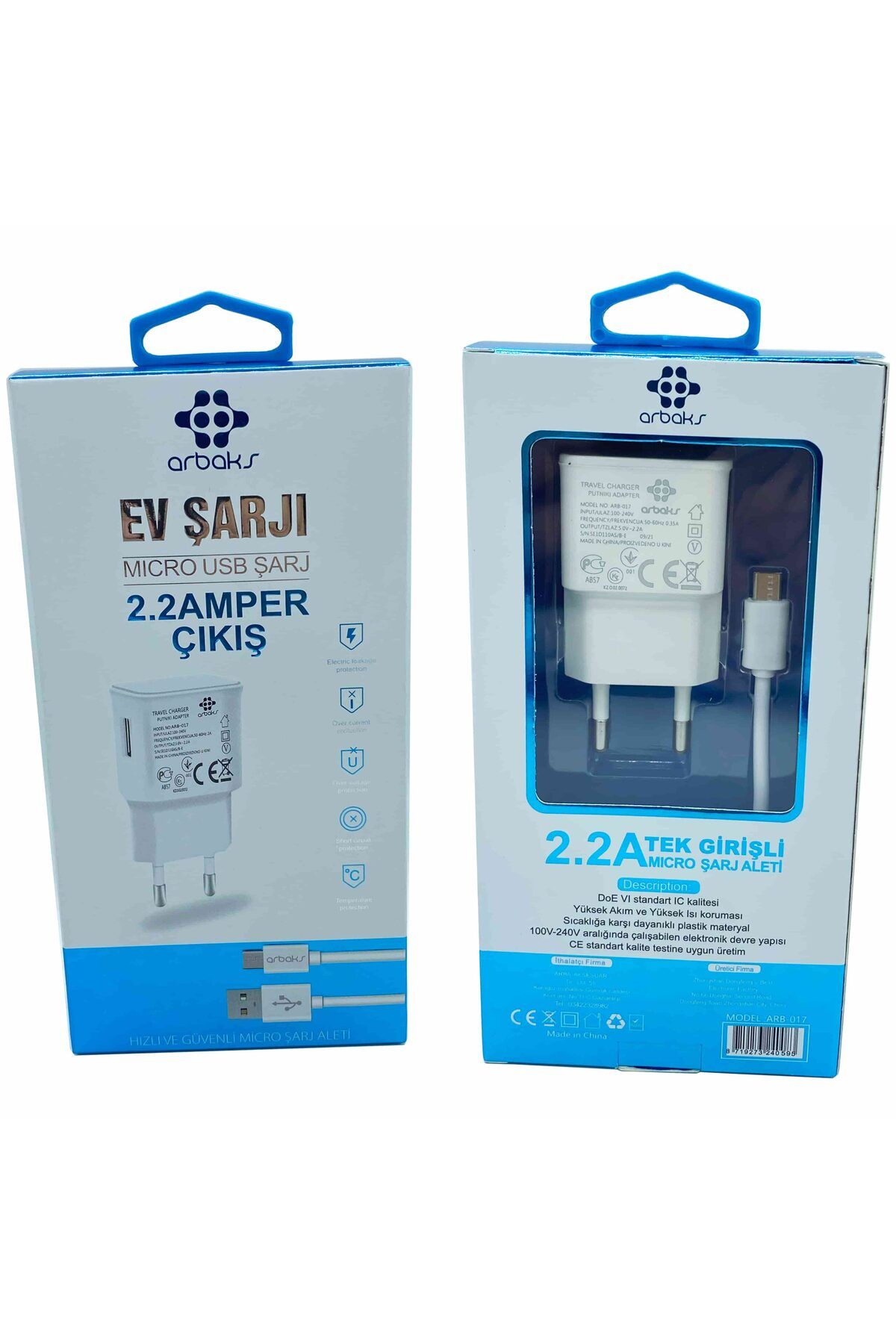 onlinebutik 2.2A (Micro) Şarj Aleti Arbaks ARB-017