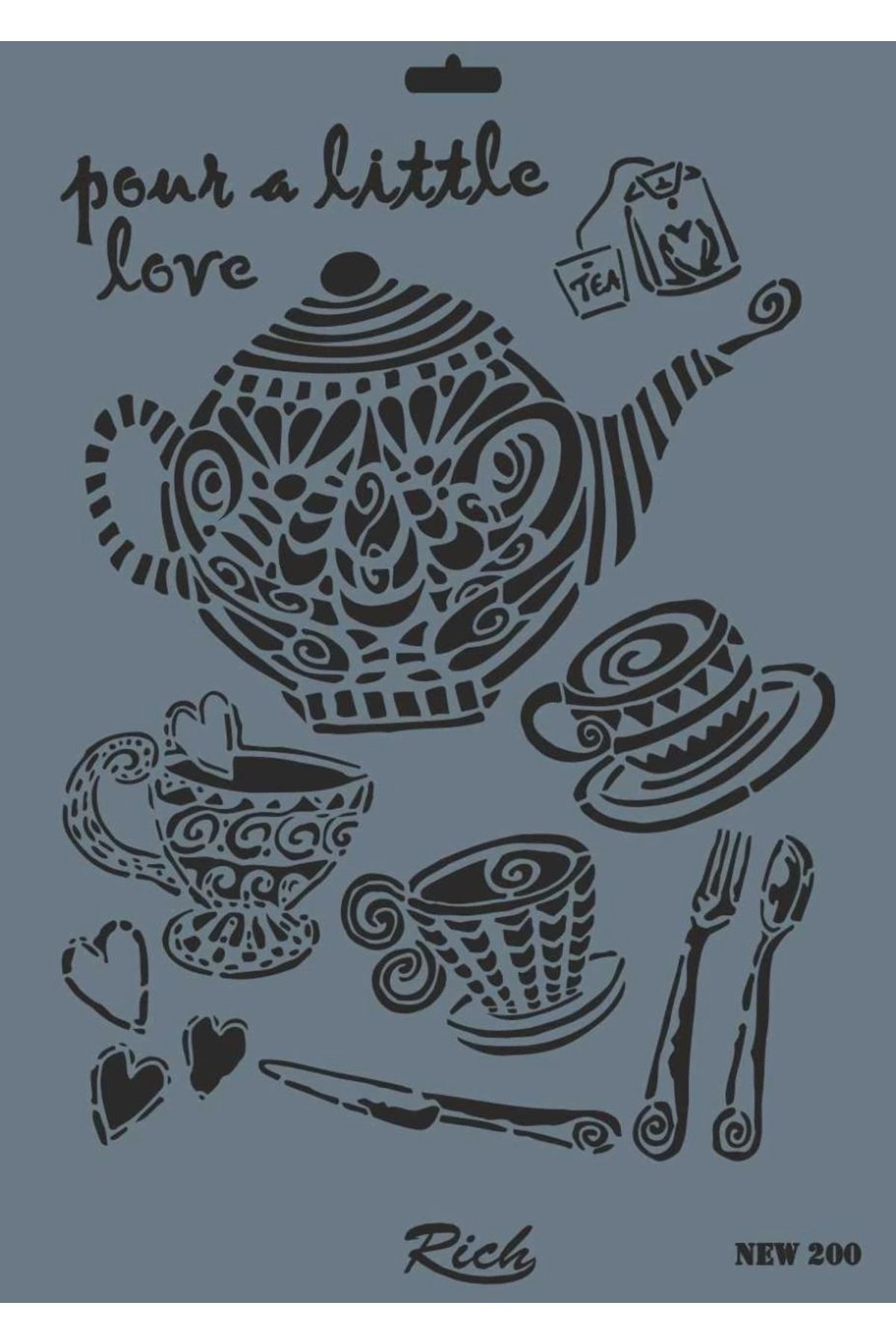 minaydan Rich New Seri N-200 Stencil 35x25 cm