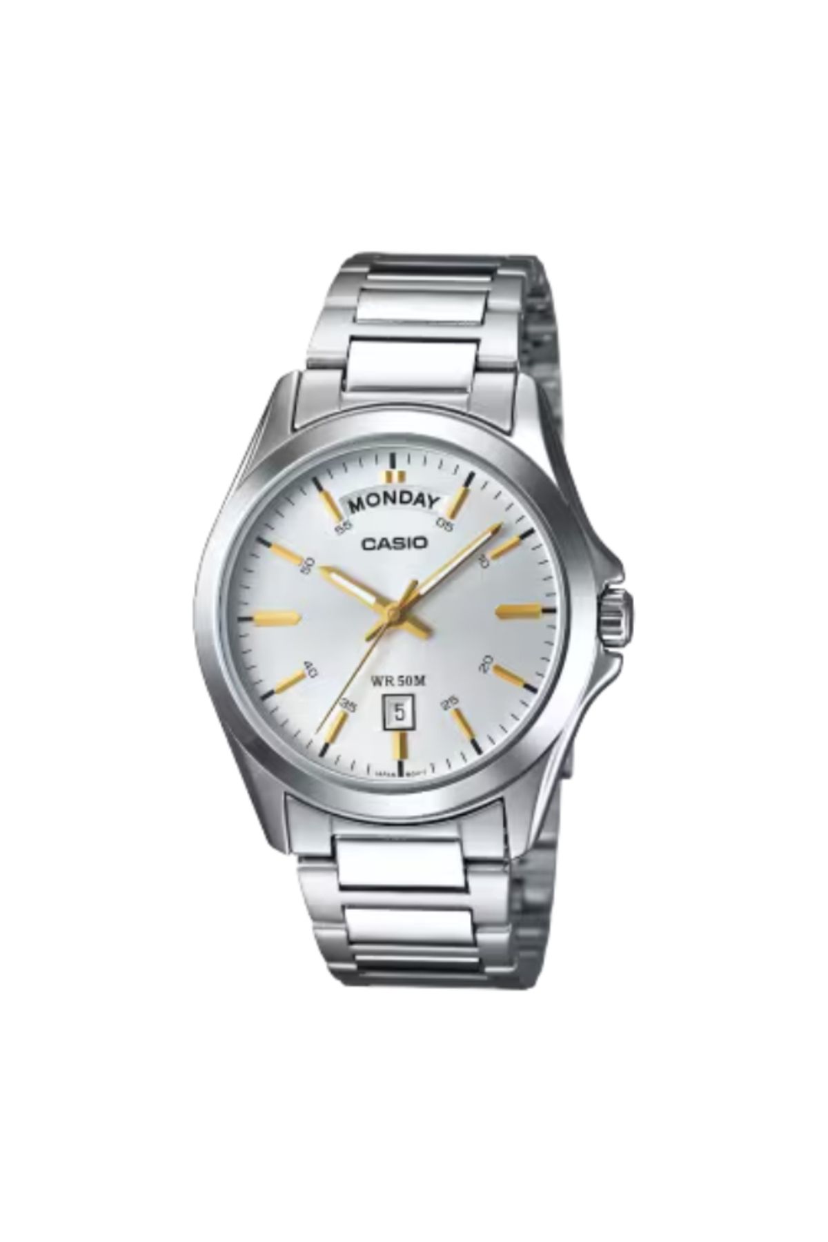 Casio-CASIO Men's Analog White Dial Watch - MTP-1370D-7A2 1