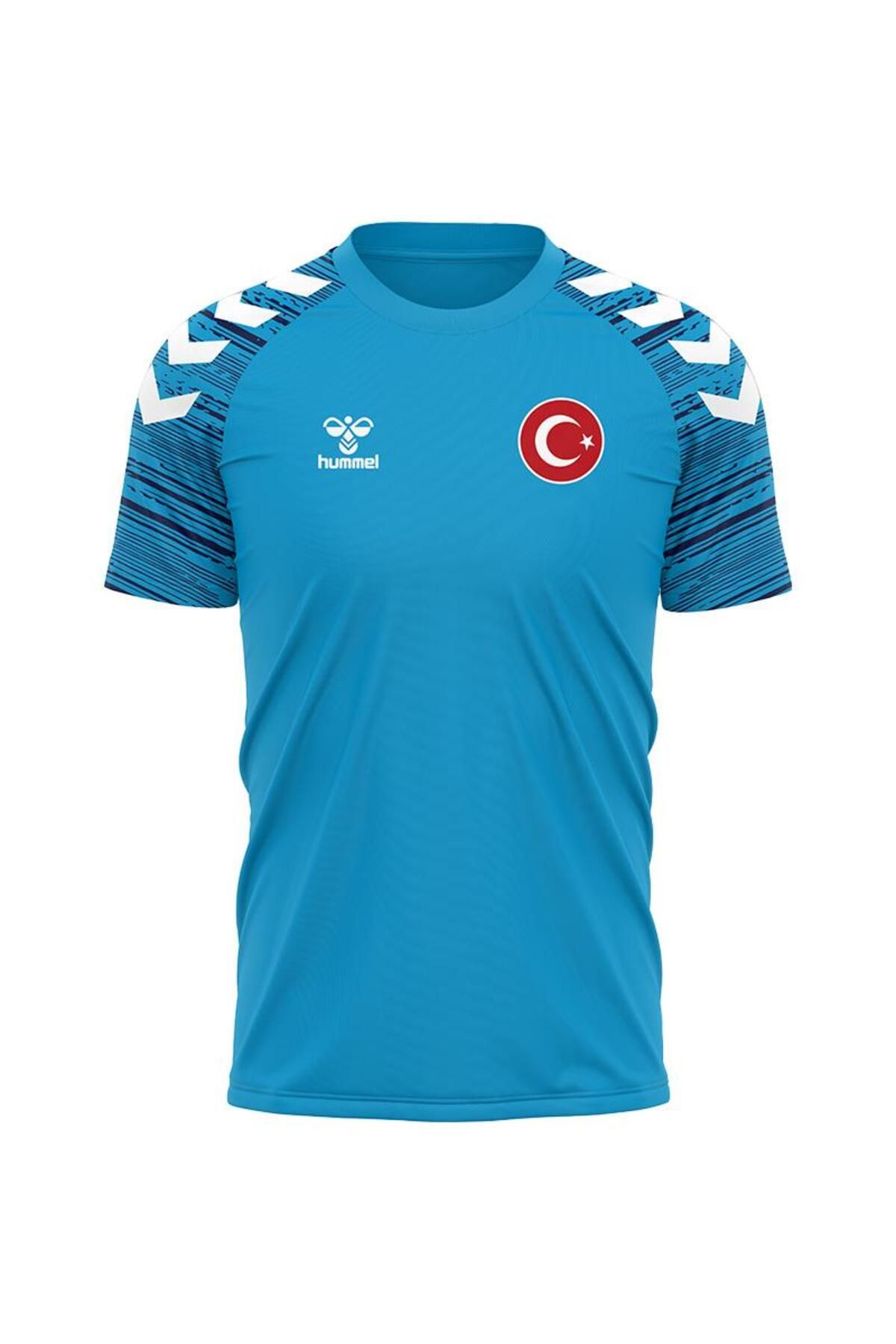hummel Milli Takım Line Antrenman Tişört Turkuaz