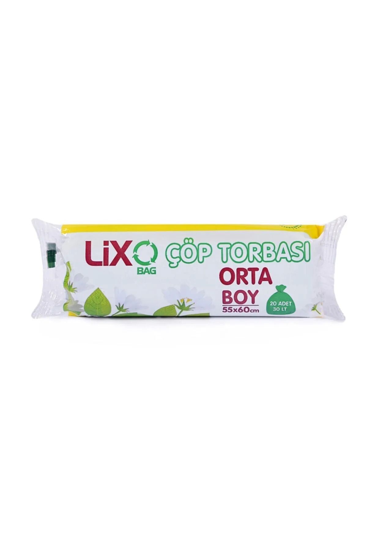 Serero Orta Boy Çöp Torbası 55 x 60 cm 20 Li Rulo x 1 Paket = 20 Adet (Mavi)