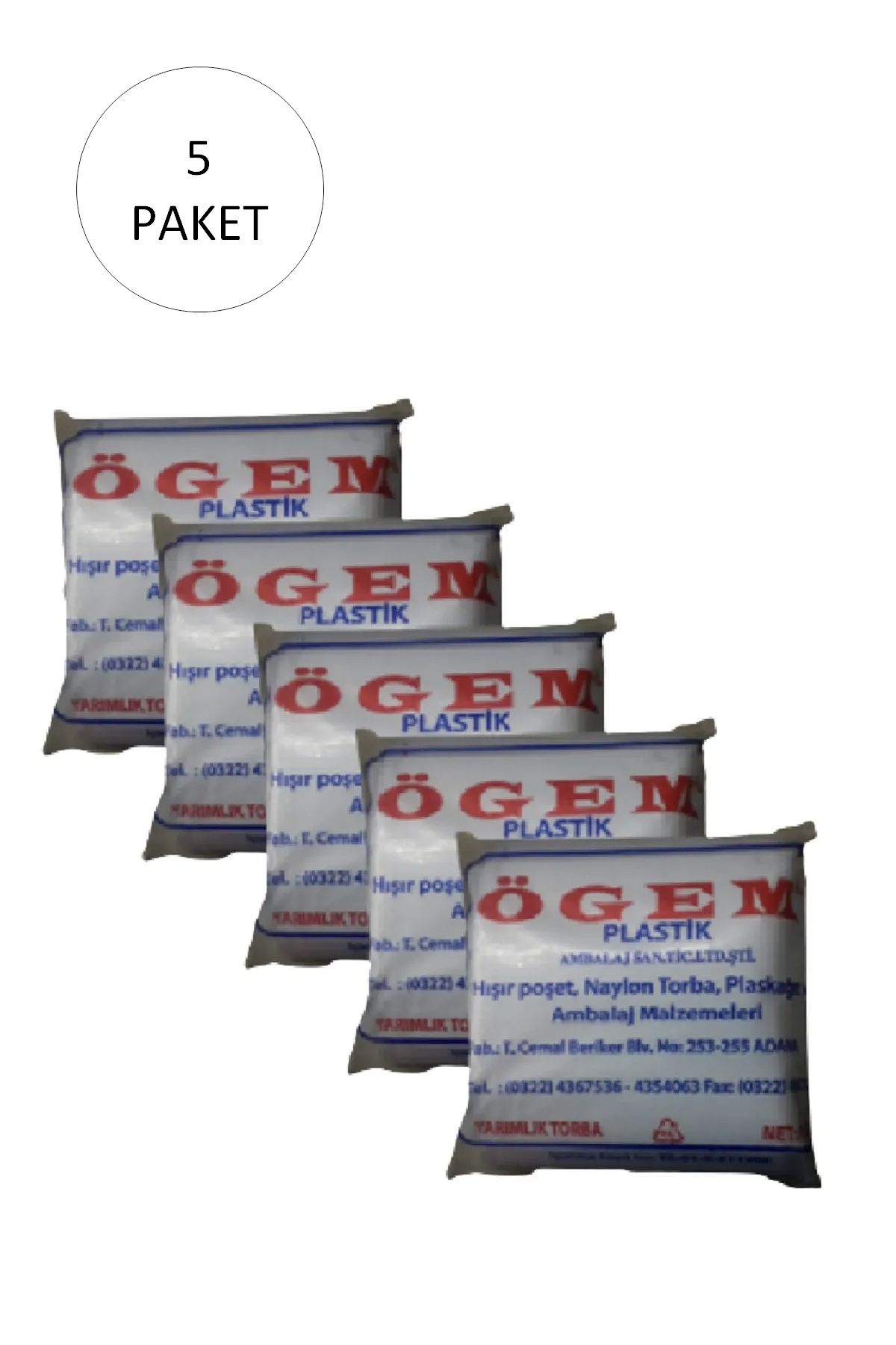 Serero Bakkaliye Naylon Torba Yarımlık 14x27 cm 1 kg 5 Paket (Takriben 1,800 Adet)