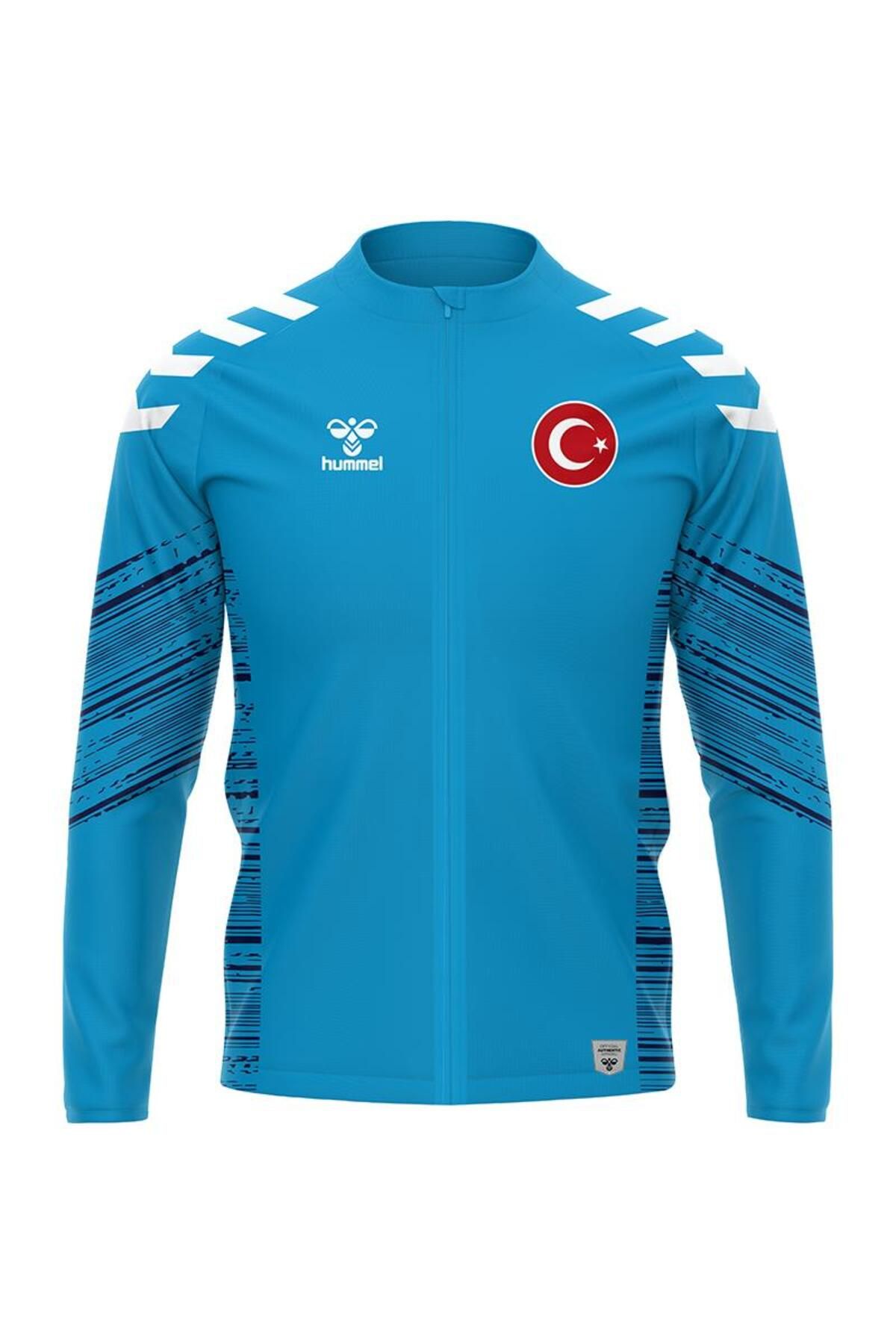 hummel Milli Takım Line Kamp Eşofman Üstü Turkuaz