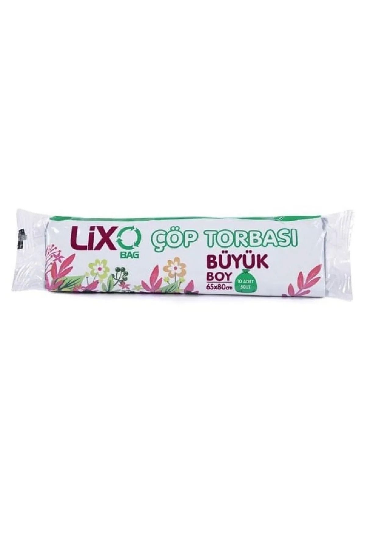 Serero Büyük Boy Çöp Torbası 65 x 80 cm 10 Lu Rulo x 1 Paket = 10 Adet (Mavi)