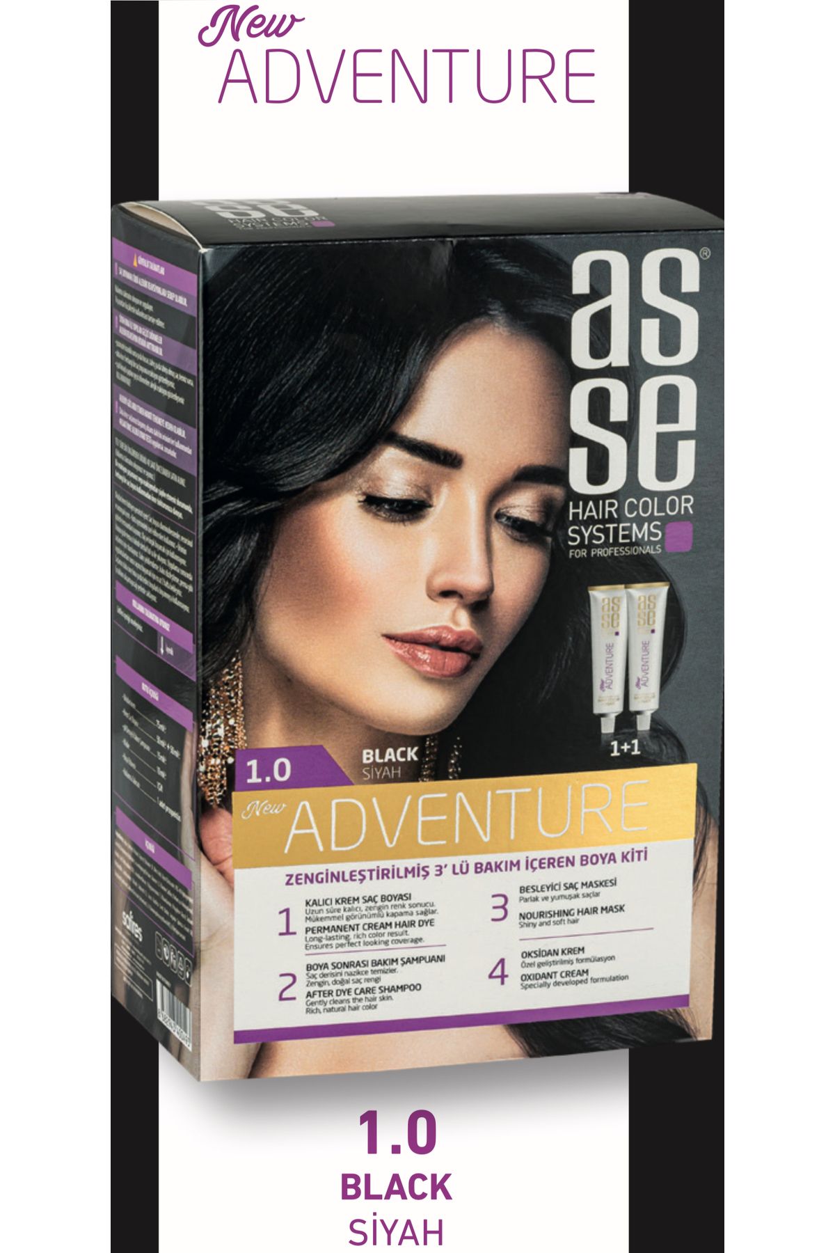 CeyCeey ASSE SAÇ BOYASI BLACK 1.0 SİYAH