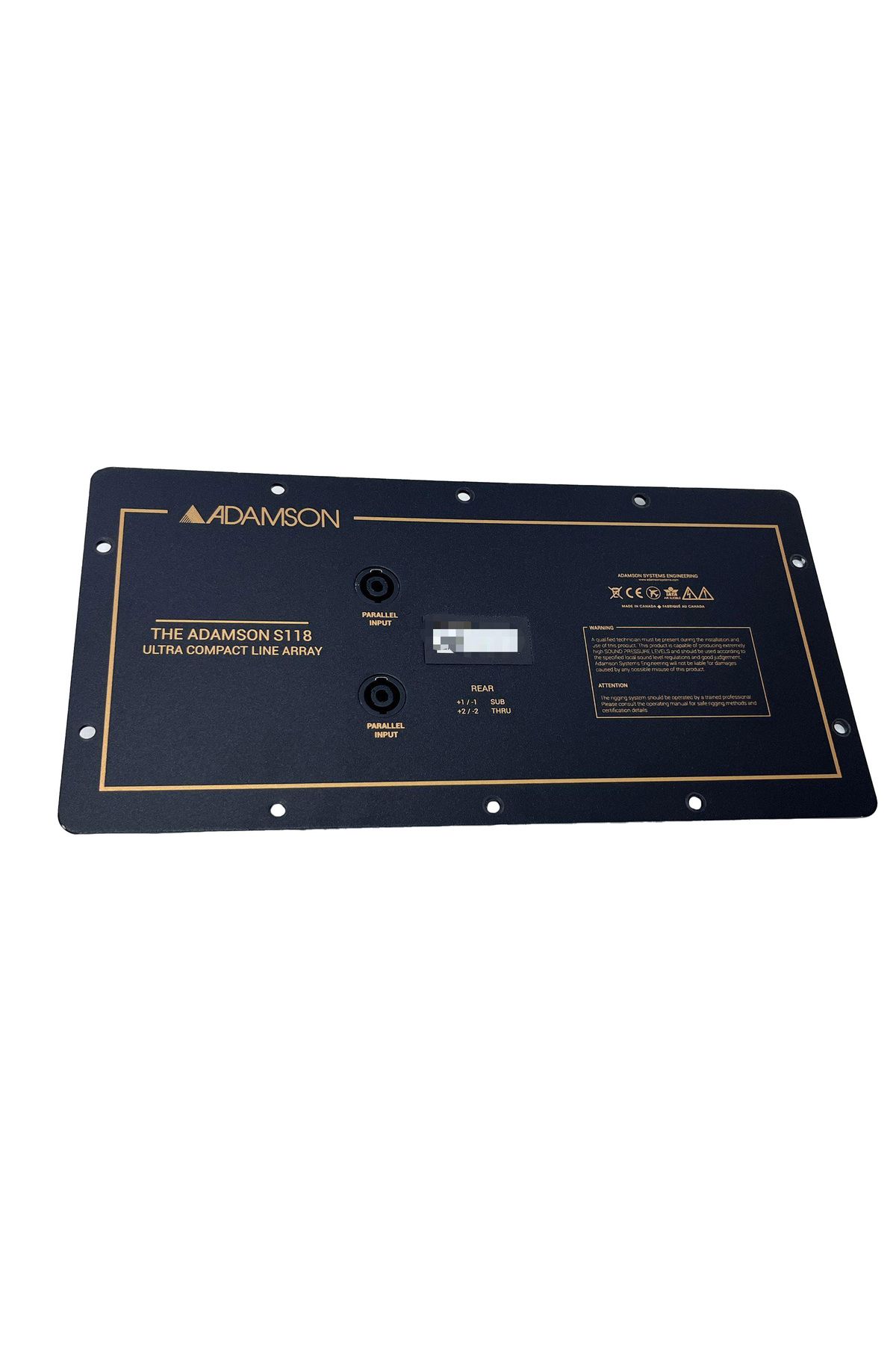 Adamson S188 Subwoofer Hoparlör Arka Kapak