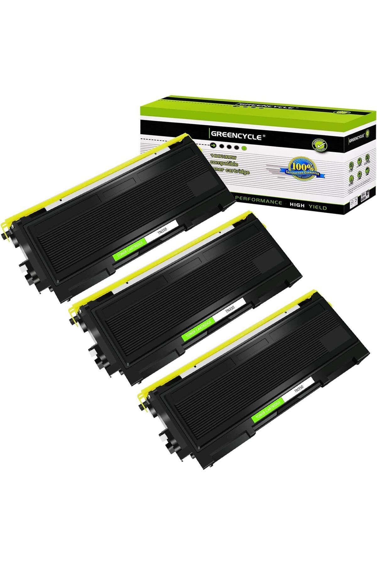 Brother MUADİL TN-350 Black Toner Cartridges MFC-7420 MFC-7820n DCP-7020 Printers 3 ADET