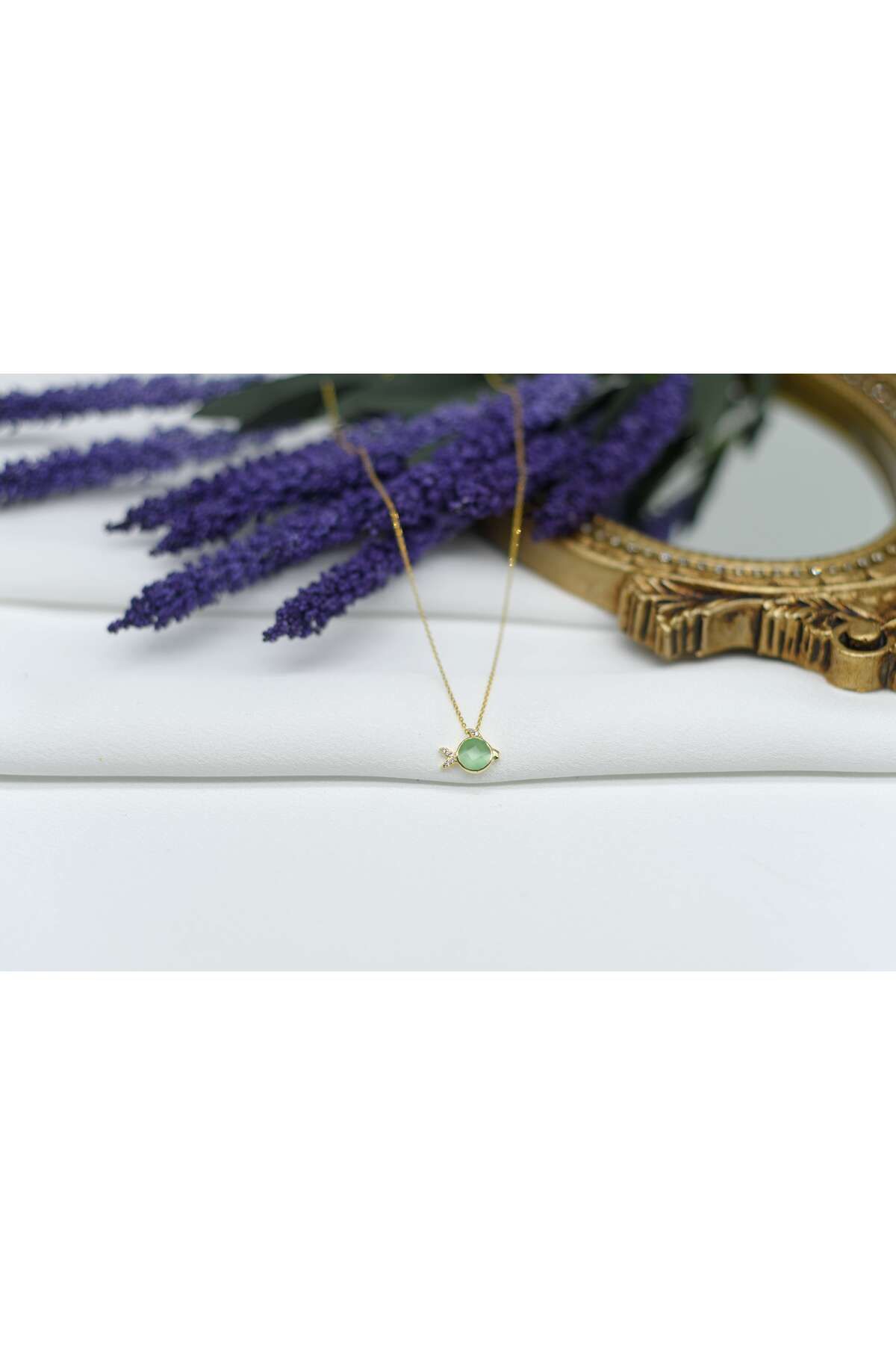 Ocean Silver & Jewelry Zirkon Taşlı Balık Gümüş Kolye