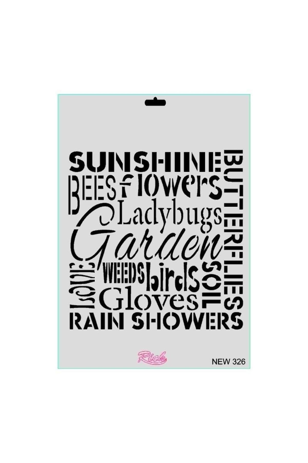 minaydan Rich New Seri N-326 Stencil 35x25 cm