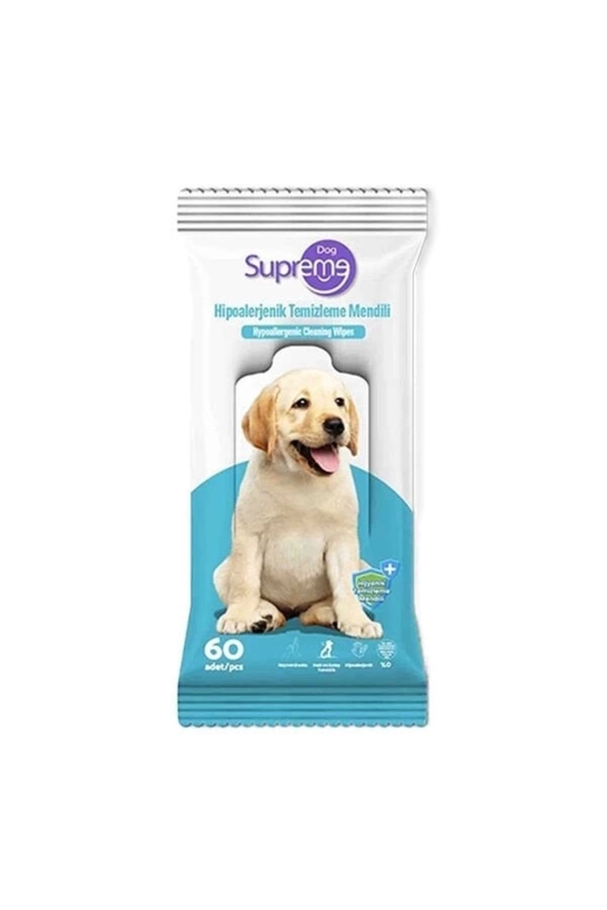 No8 Home Supreme Kokusuz Hipoalerjenik Köpek Temizleme Mendili 60 Adet