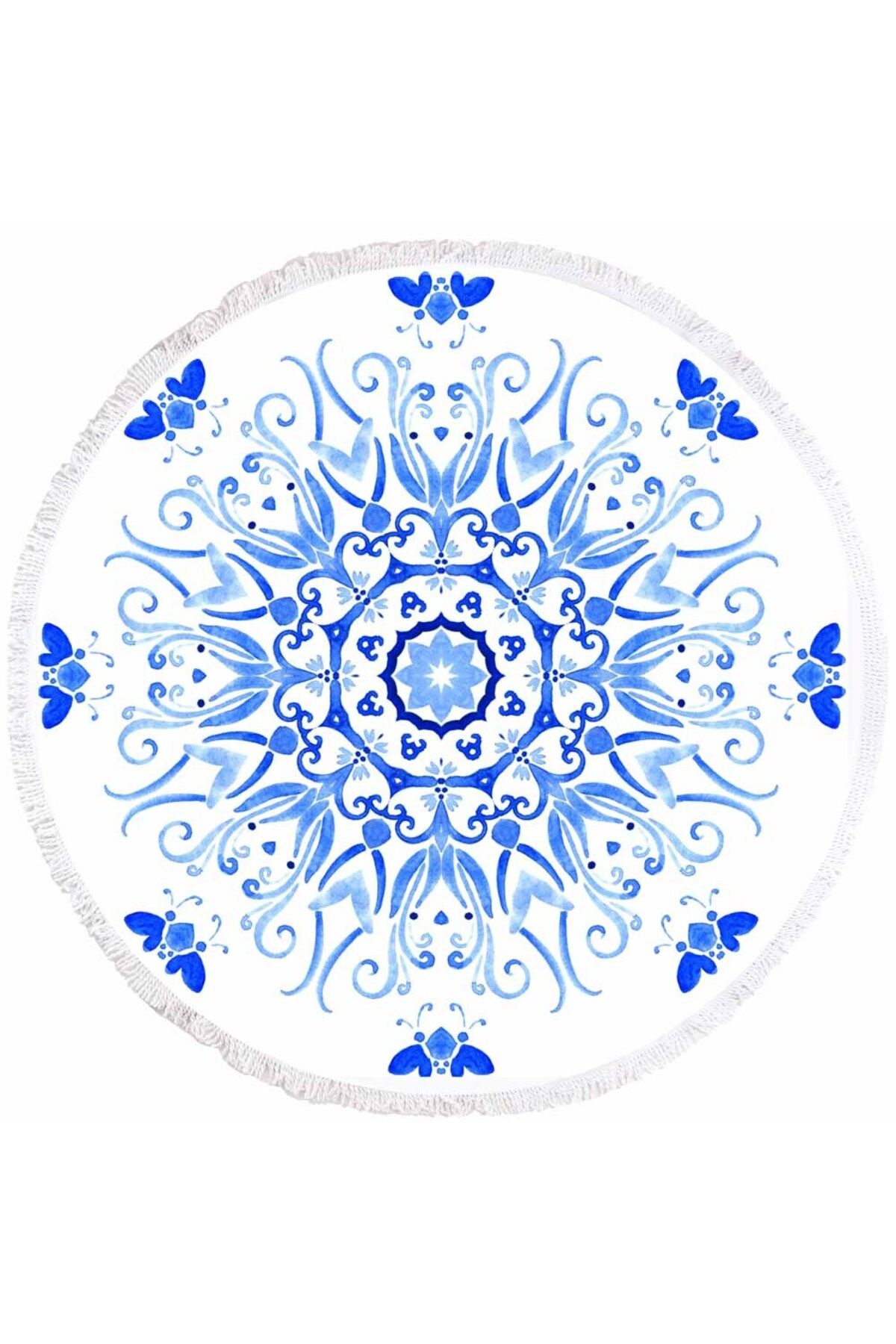 Fabeteks Mandala Kelebek Plaj Havlusu 150x150cm