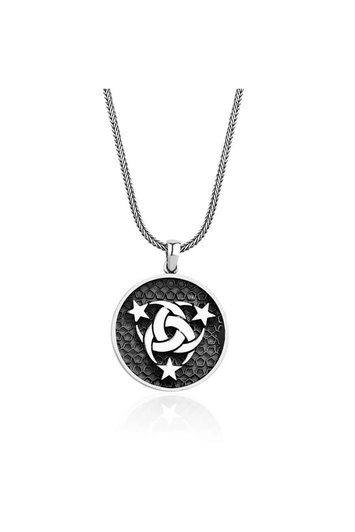 shop Devlet Ebed Muddet Motifli 925 Ayar Gümüş Erkek Kolye