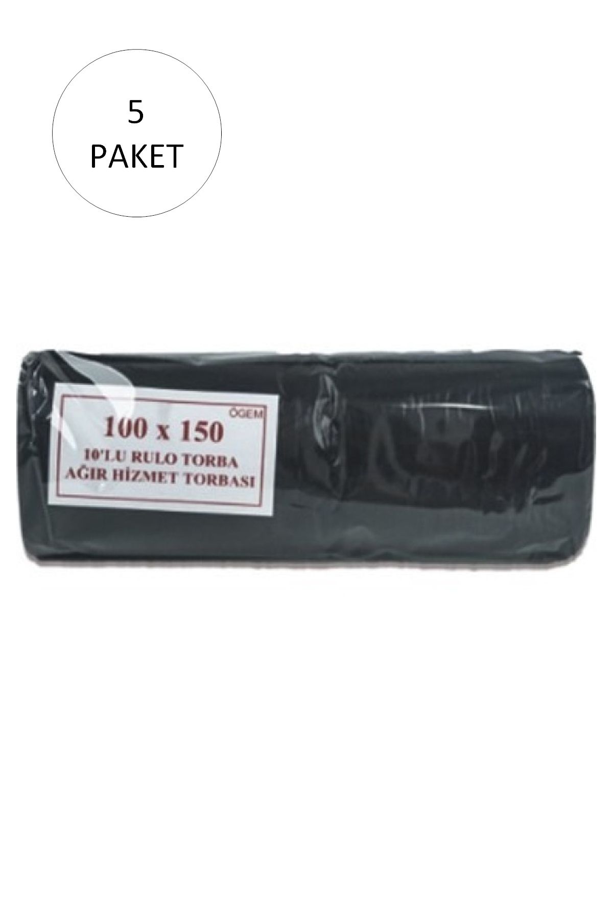 Serero Hantal Boy Çöp Torbası 100 X 150 Cm 10 Lu Rulo X 5 Paket = 50 Adet (siyah)