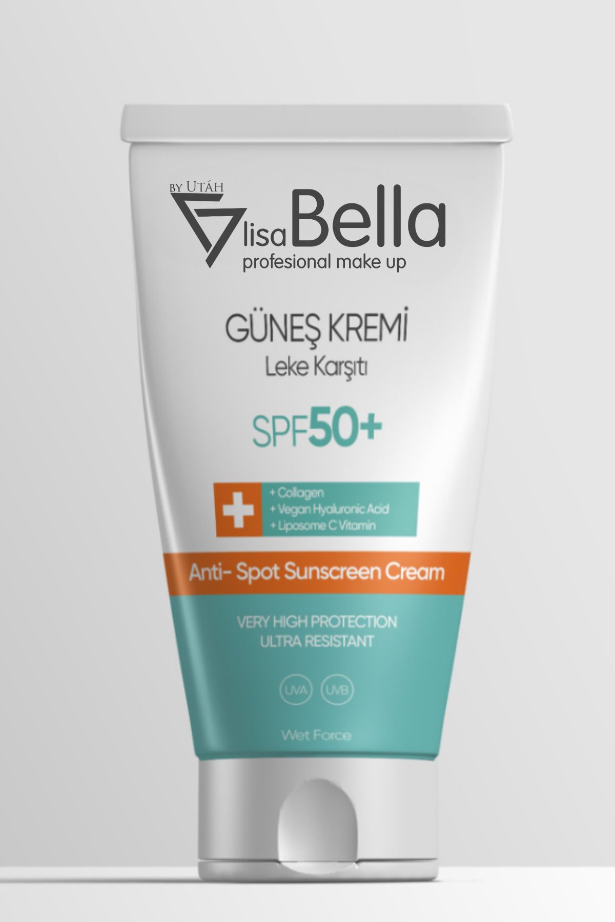 BY UTAH LİSA BELLA SPF 50+ Güneş Koruyucu Krem – Geniş Spektrumlu UVA/UVB Koruma ve Leke Karşıtı Etki – 50 ml