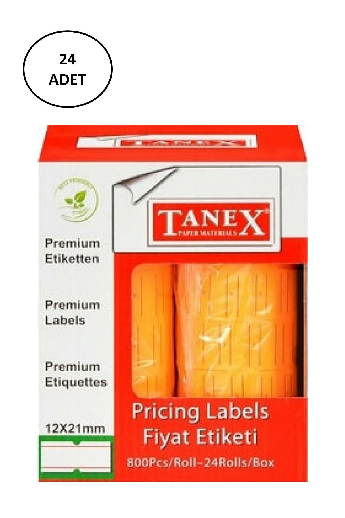 Serero Tanex 12X21 Mm Turuncu Fiyat Etiketi 800 Ad 24 lü
