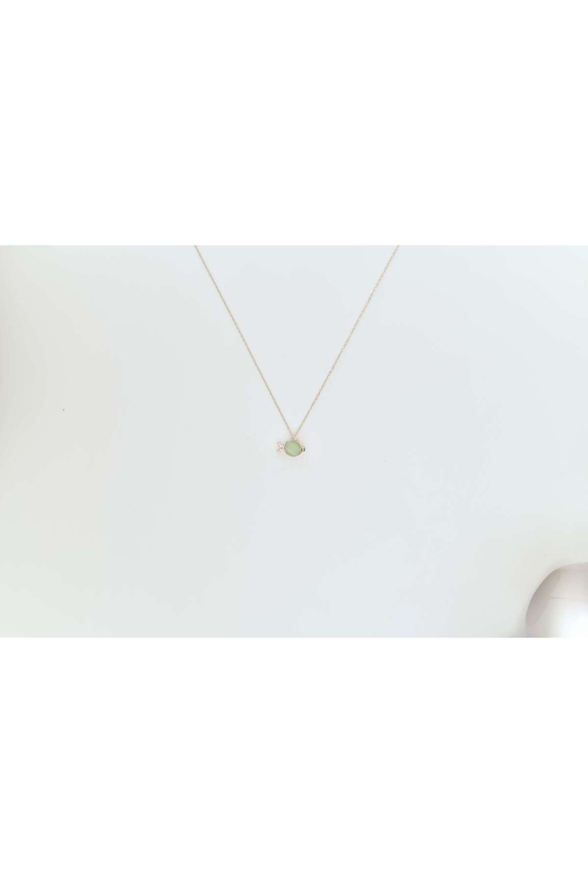 Ocean Silver & Jewelry Zirkon Taşlı Balık Gümüş Kolye