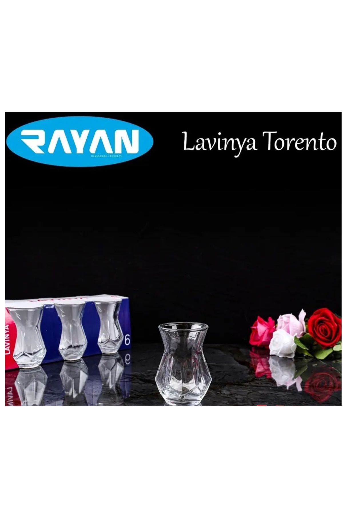 Serero Rayan Lavinya Torento 6'lı Çay Bardağı