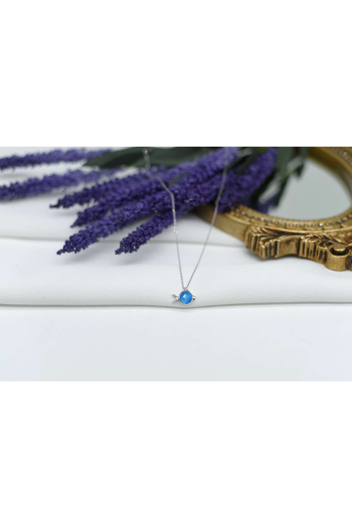 Ocean Silver & Jewelry Zirkon Taşlı Balık Gümüş Kolye