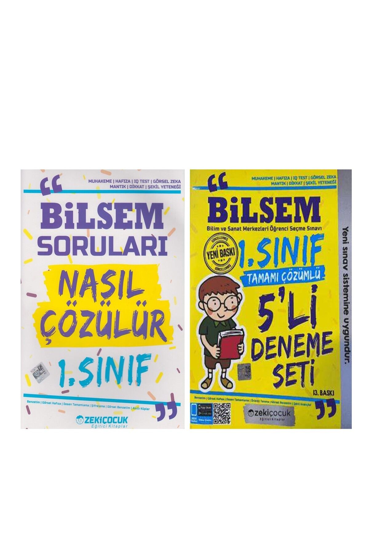 Ankara Kitap Merkezi Zeki Çocuk 1. Sınıf Bilsem Soruları Nasıl Çözülür ve Deneme Seti 2 Kitap