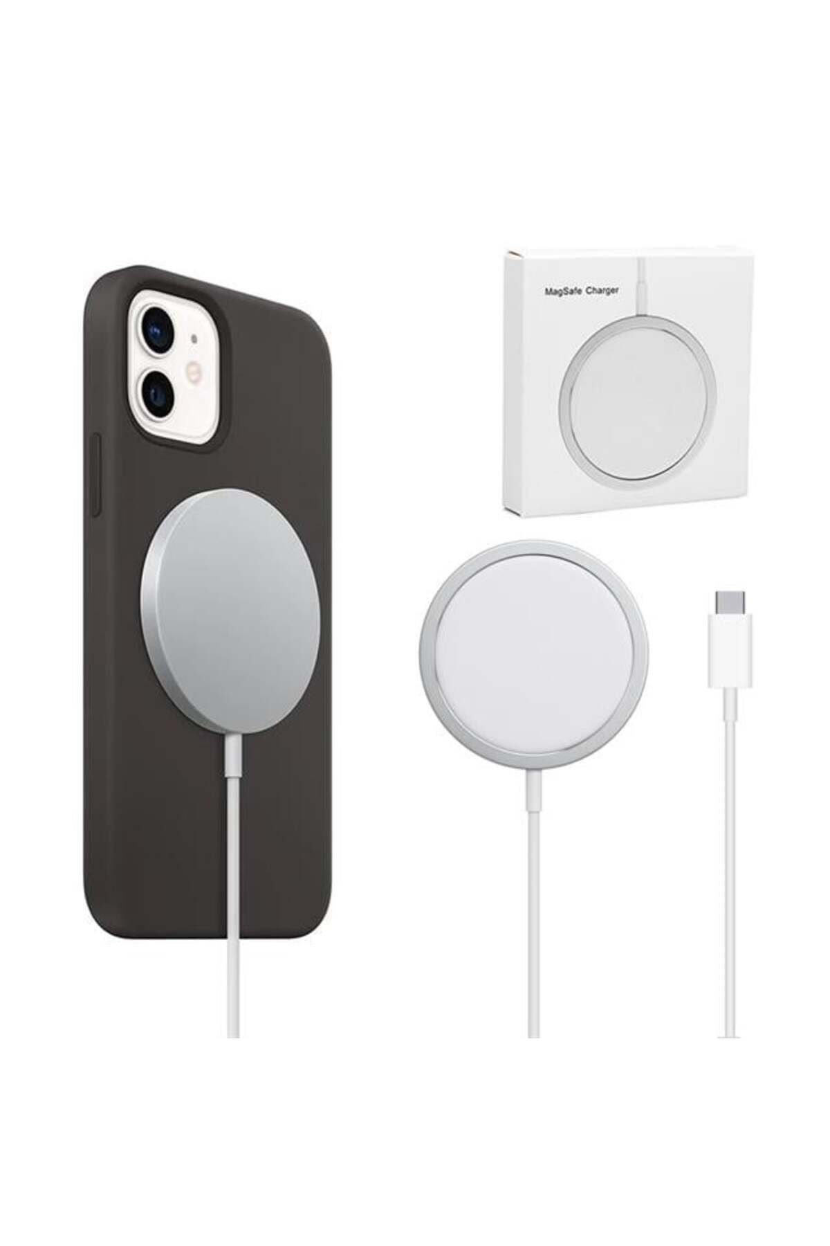 TimeStart - MagSafe Magnet Wireless Şarj Cihazı 5V/3A USB Eğitici pe-C