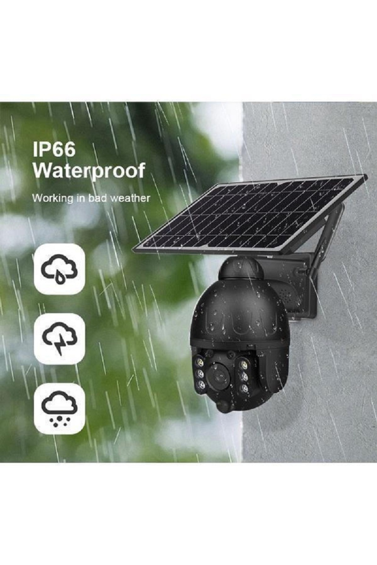GÜMRÜK BEY ST-S588M 4G Wifi Solar Güneş Enerji Şarjlı PTZ IP Güvenlik Kamerası 3Mp. 3.6MM/F2.2 1920x1080p fotoğrafı 3 (önizleme)