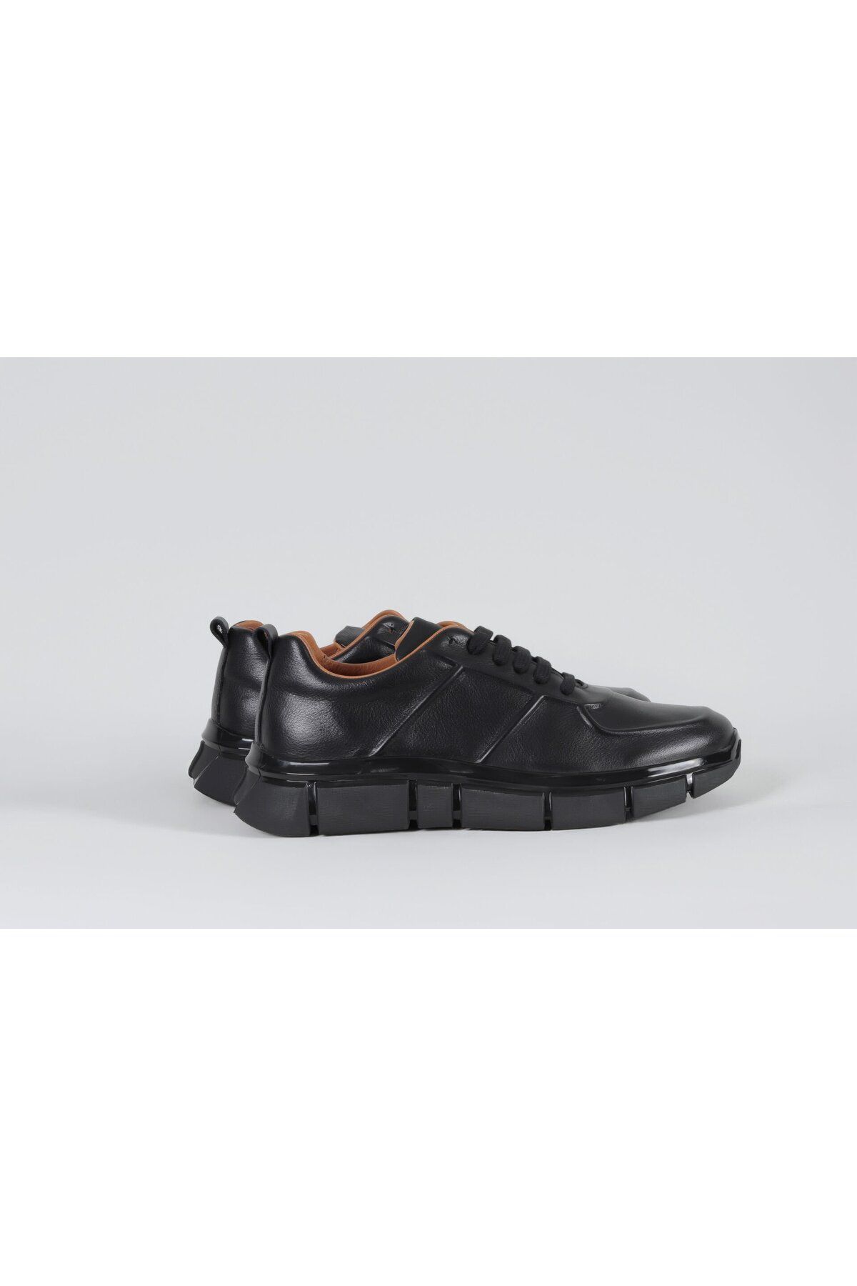 Massa Hakiki Deri Siyah Sneakers-39 - Siyah-01