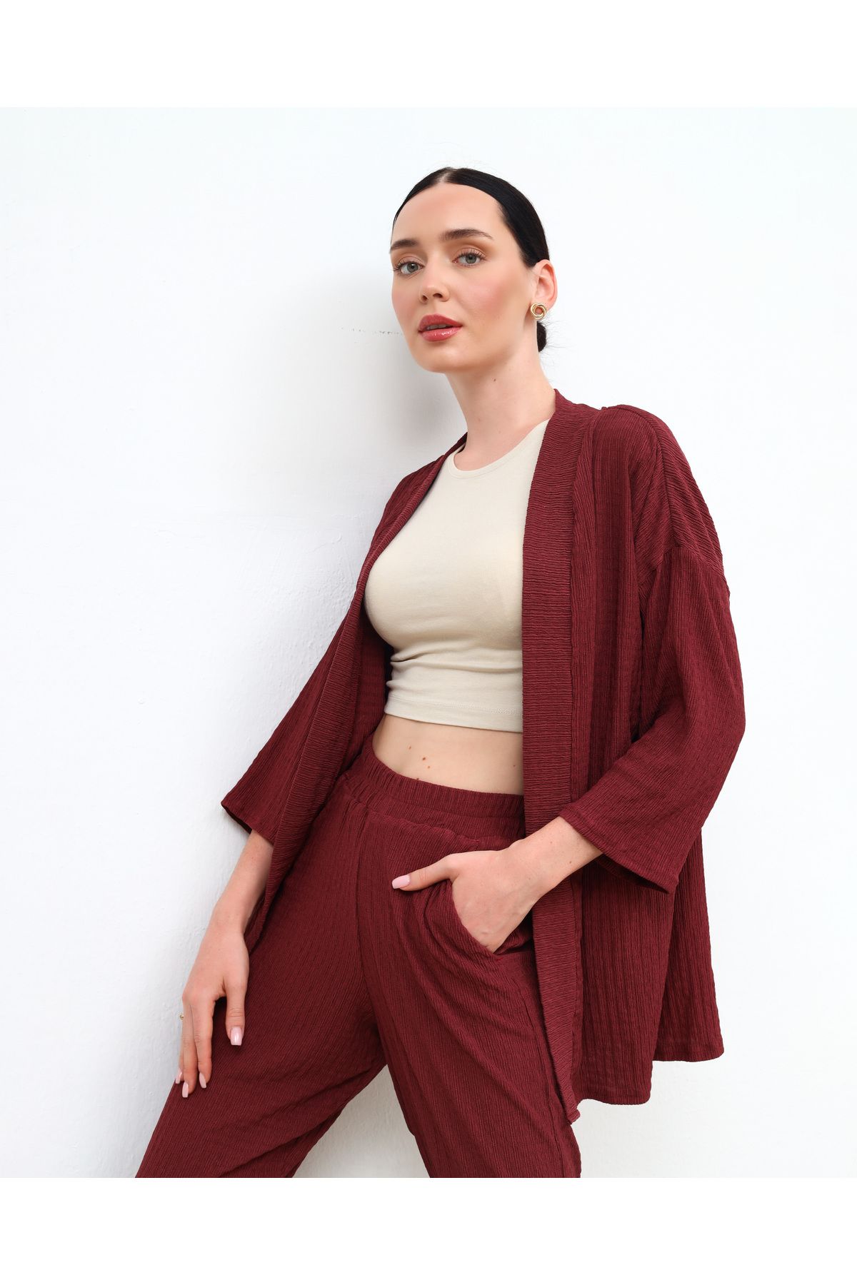 Aslı Özgün Mürdüm kimono