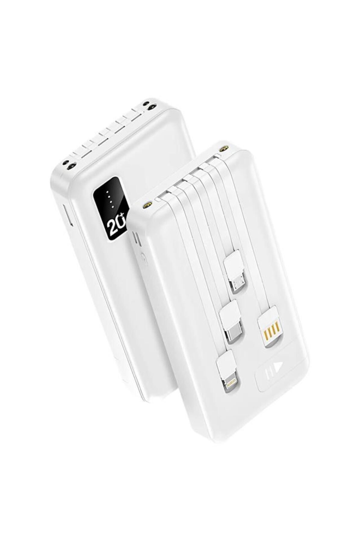 TimeStart Powerway TX209 20.000mAh Kablolu Dijital Göstergeli Fenerli Powerbank Dahili Telefon Stand (MİCRO -
