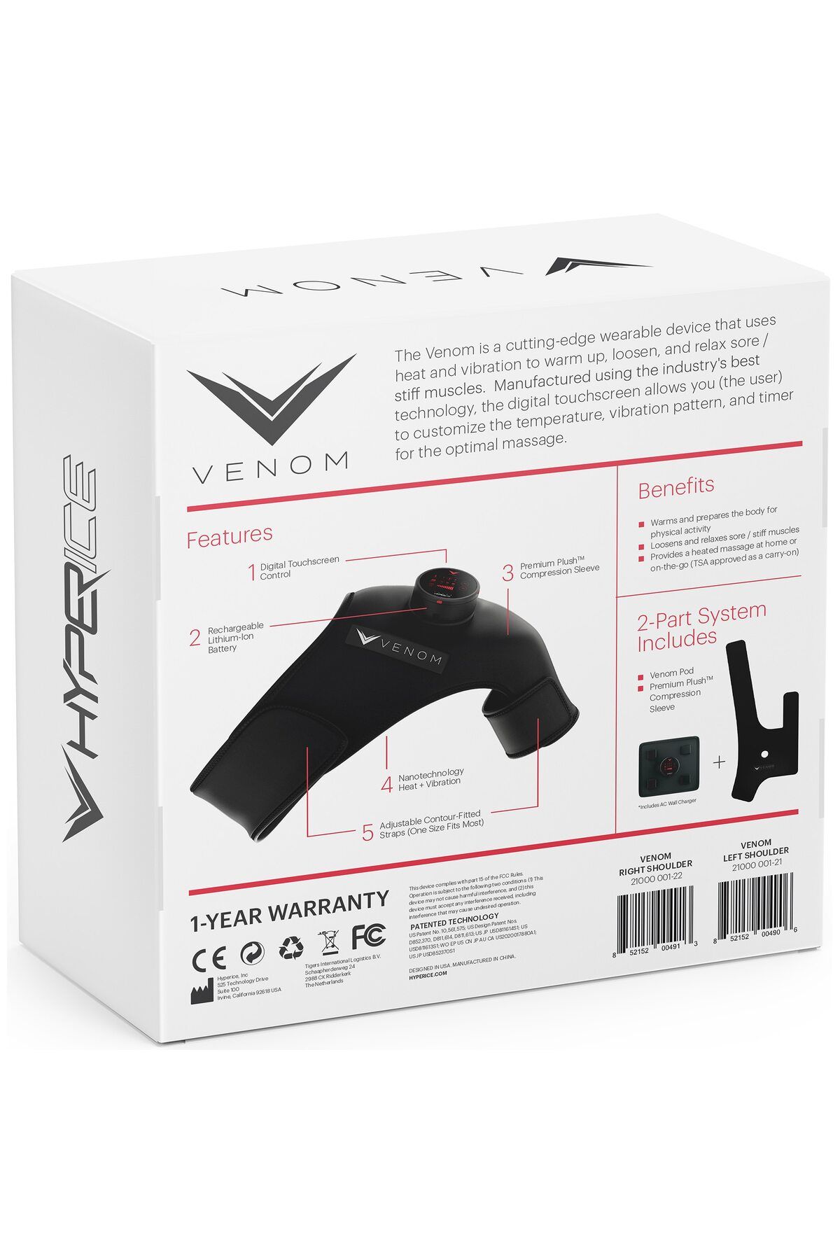Hyperice-Venom Shoulder Right heated shoulder sleeve 2