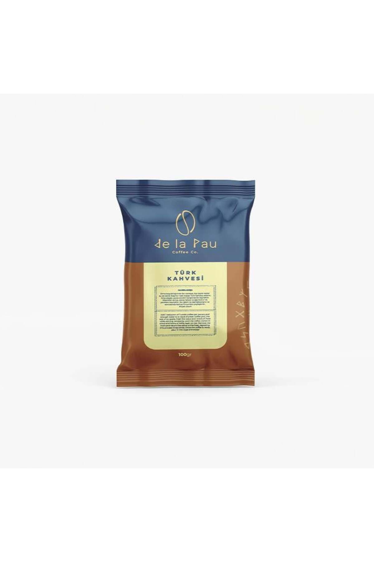 DELAPAU De La Pau Taze Öğütülmüş Premium Türk Kahvesi 100 Gr