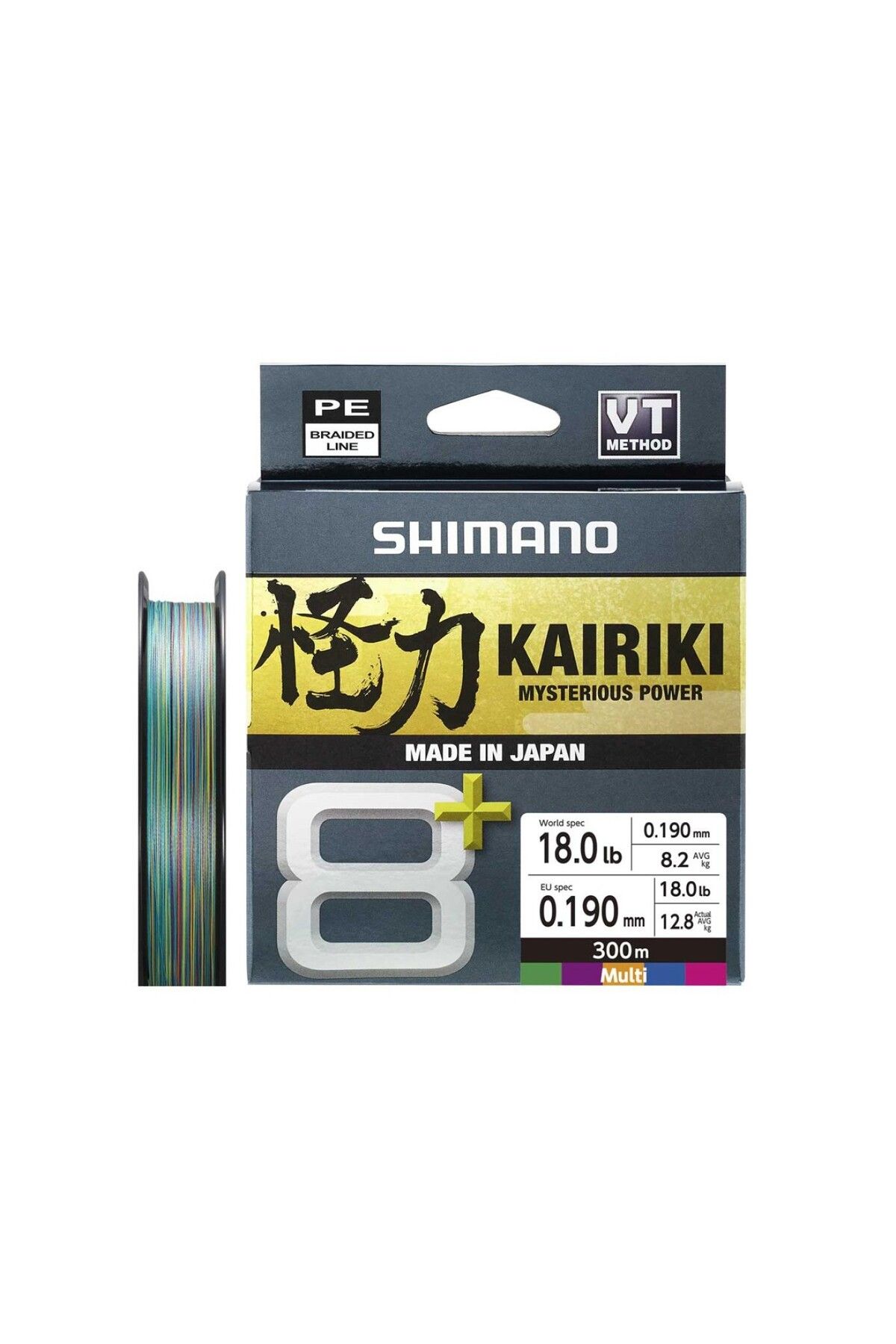 Shimano Kairiki 8+ 300M 0.19Mm 12.8Kg Multi C.